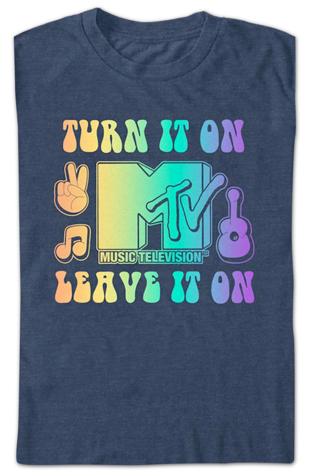 Turn It On Leave It On MTV Shirt - Image 2