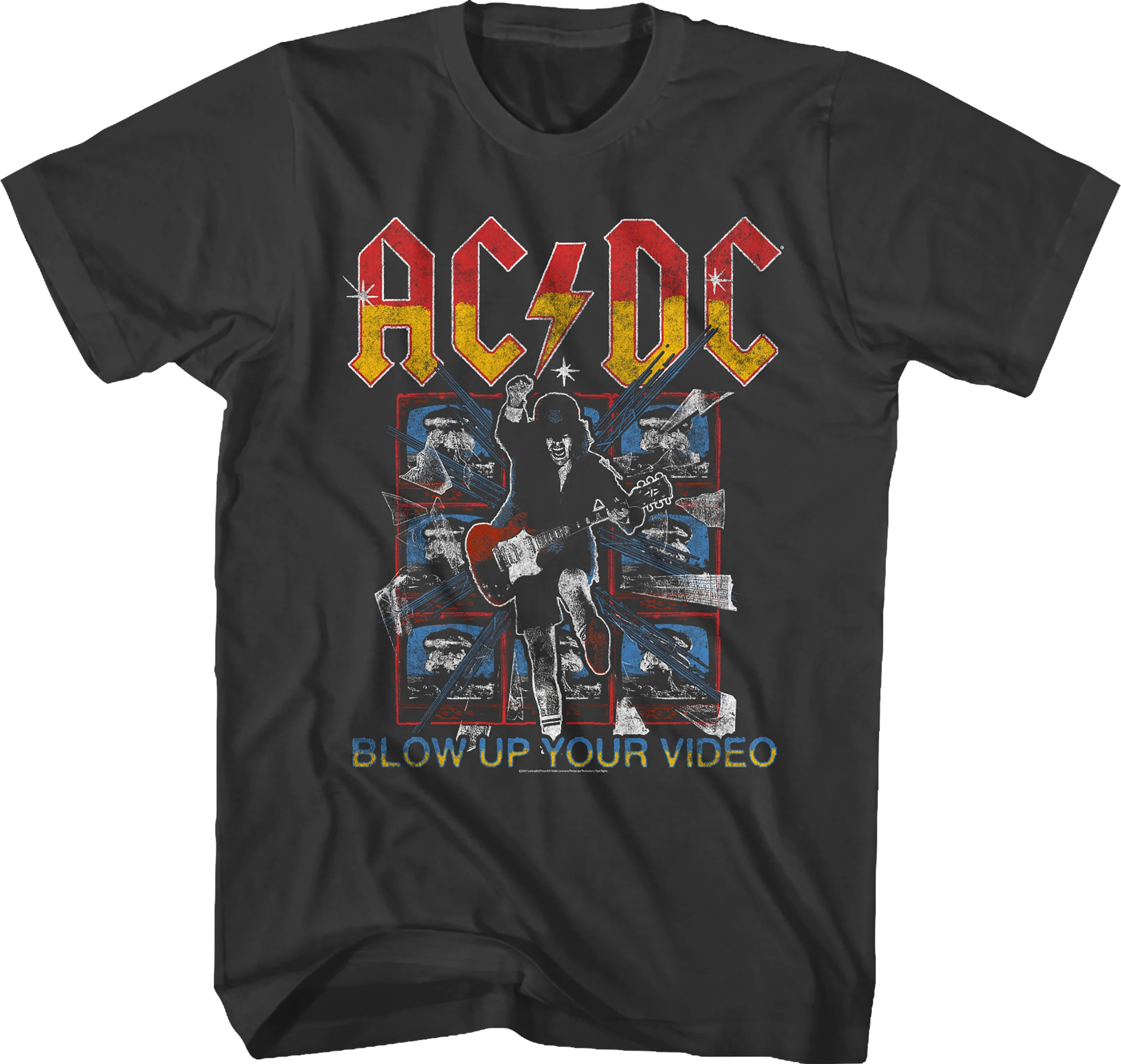 TV Screens Blow Up Your Video ACDC Shirt