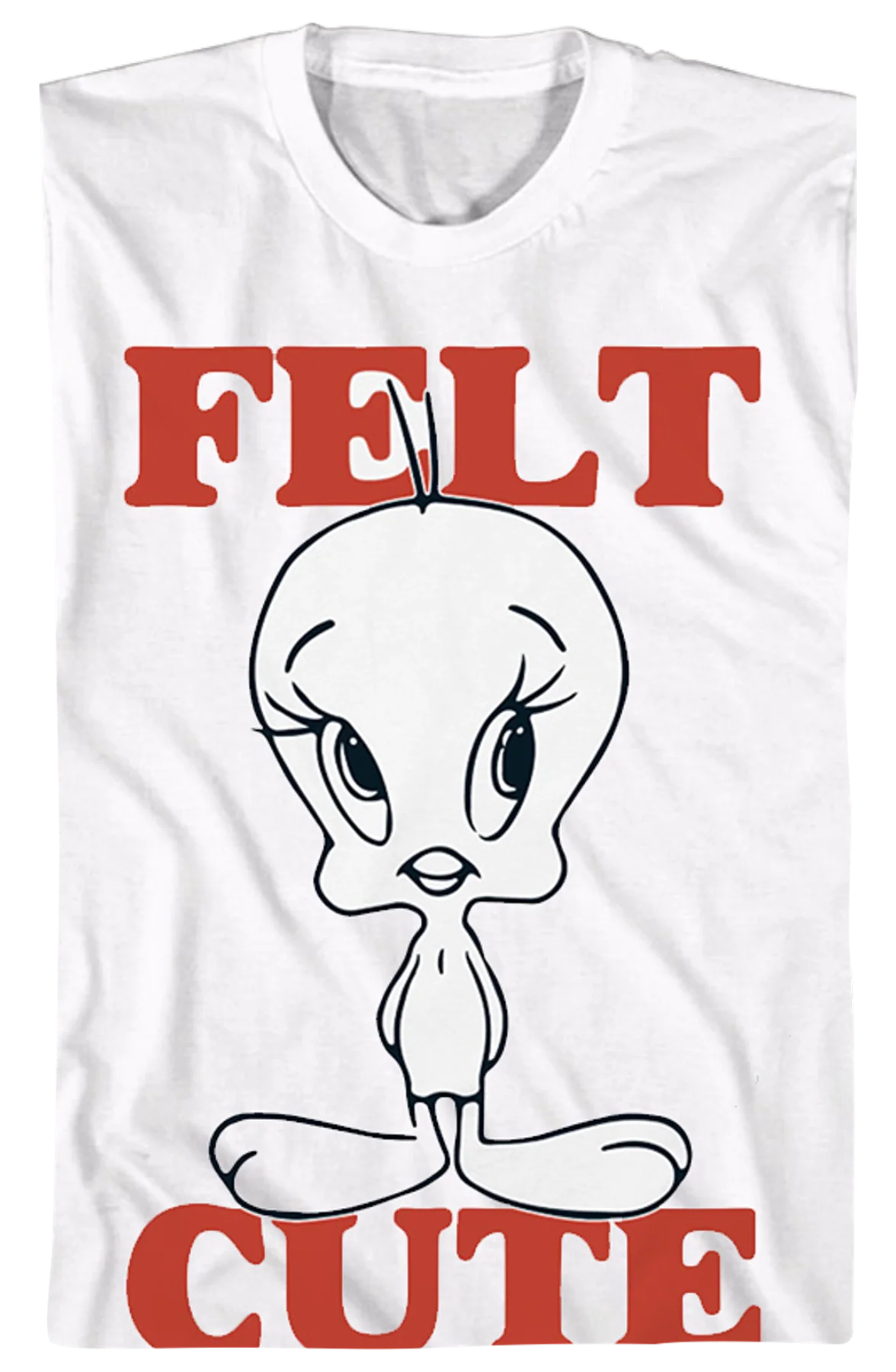 Tweety Felt Cute Looney Tunes T-Shirt - Image 2