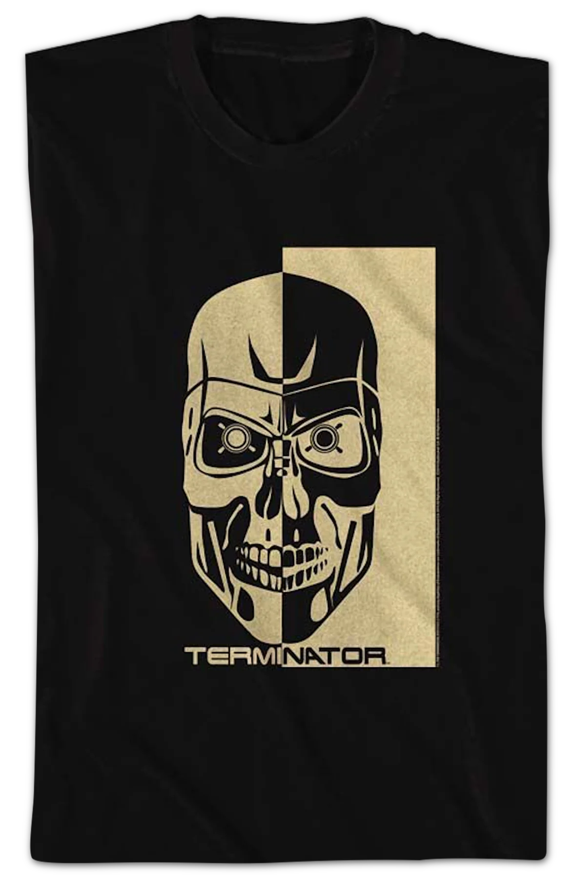 Two-Toned Endoskeleton Skull Terminator T-Shirt - Image 2