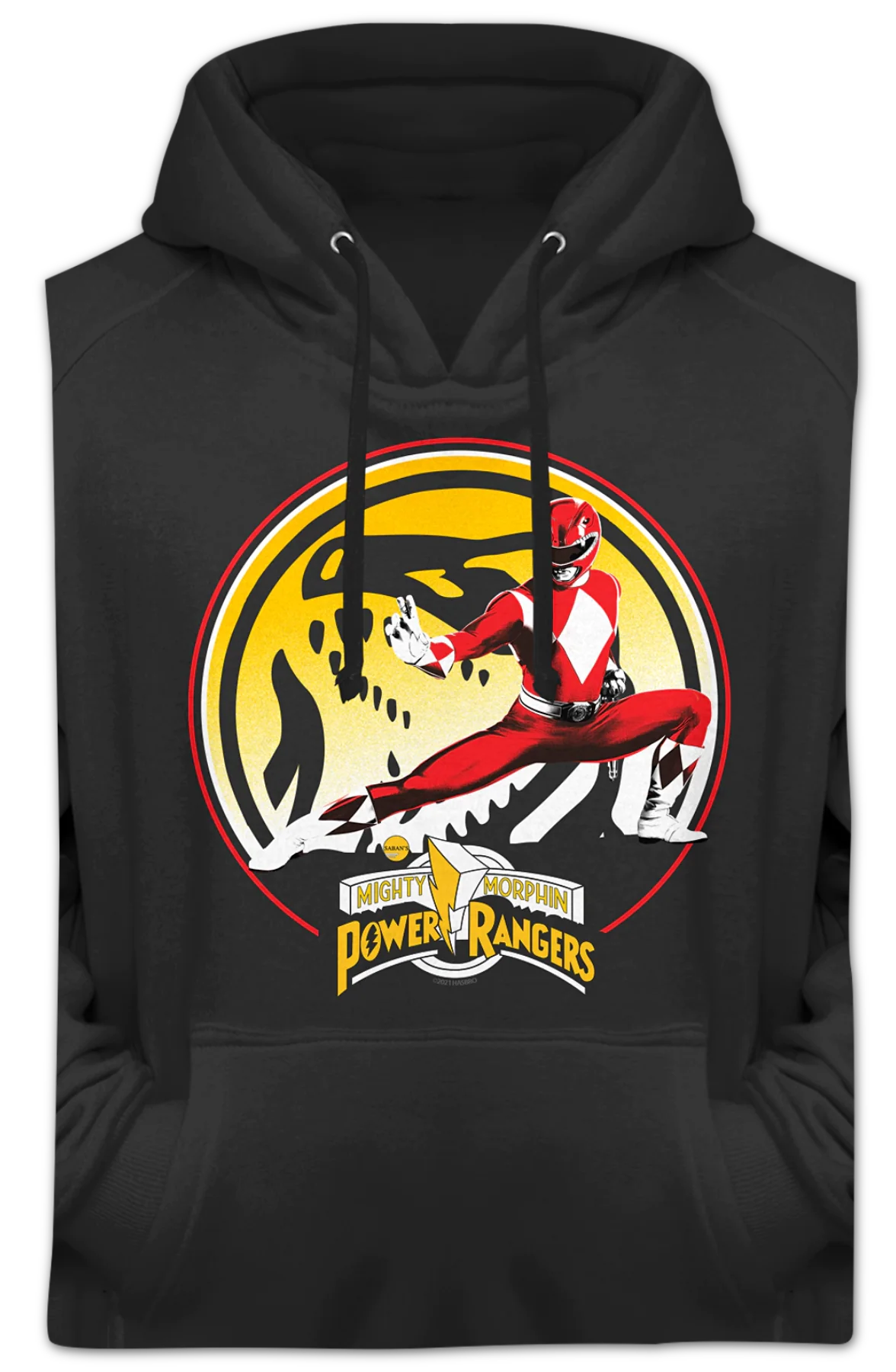 Tyrannosaurus Power Coin Mighty Morphin Power Rangers Hoodie - Image 2