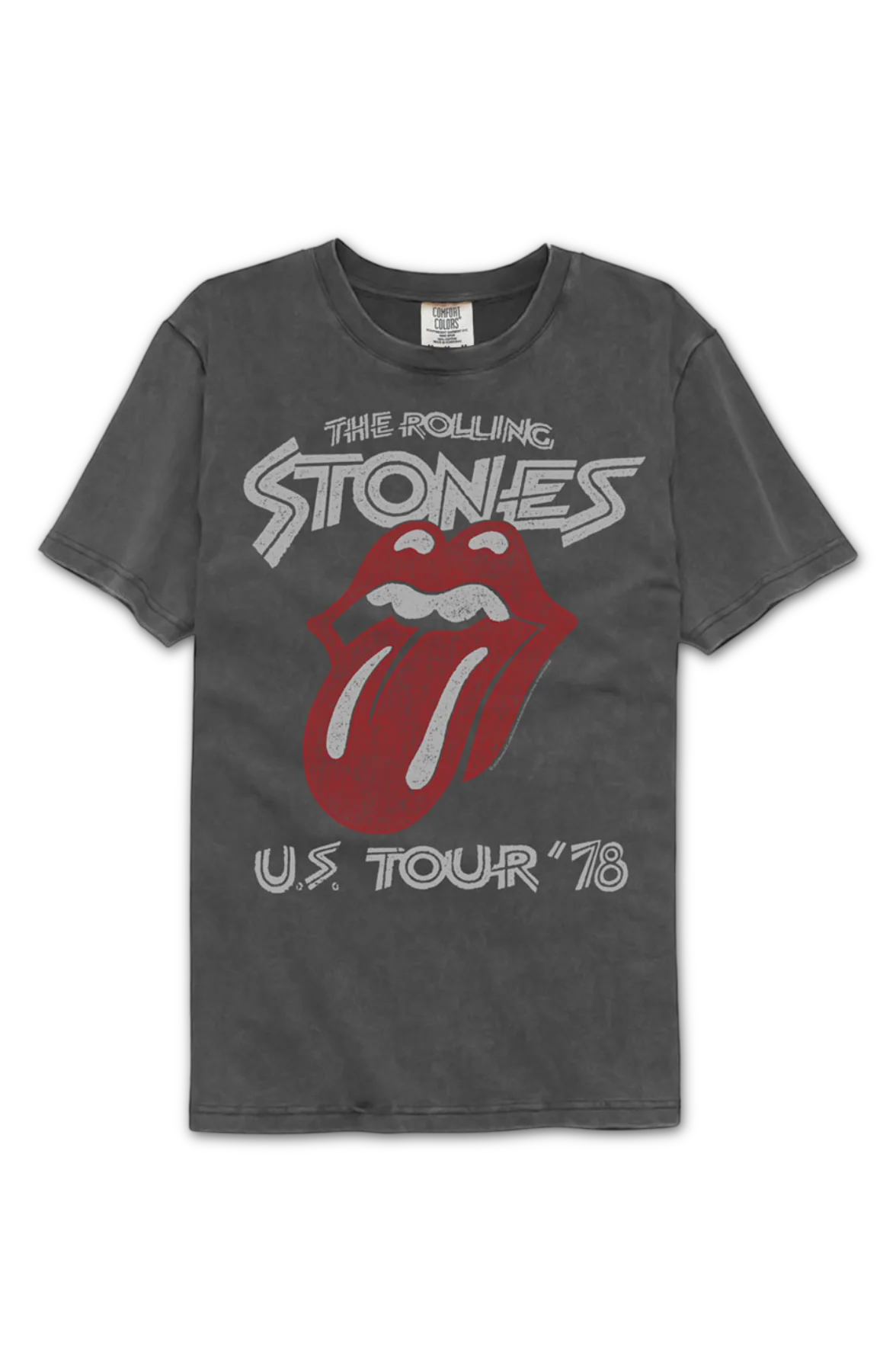 U.S. Tour '78 Rolling Stones Comfort Colors Brand T-Shirt - Image 2