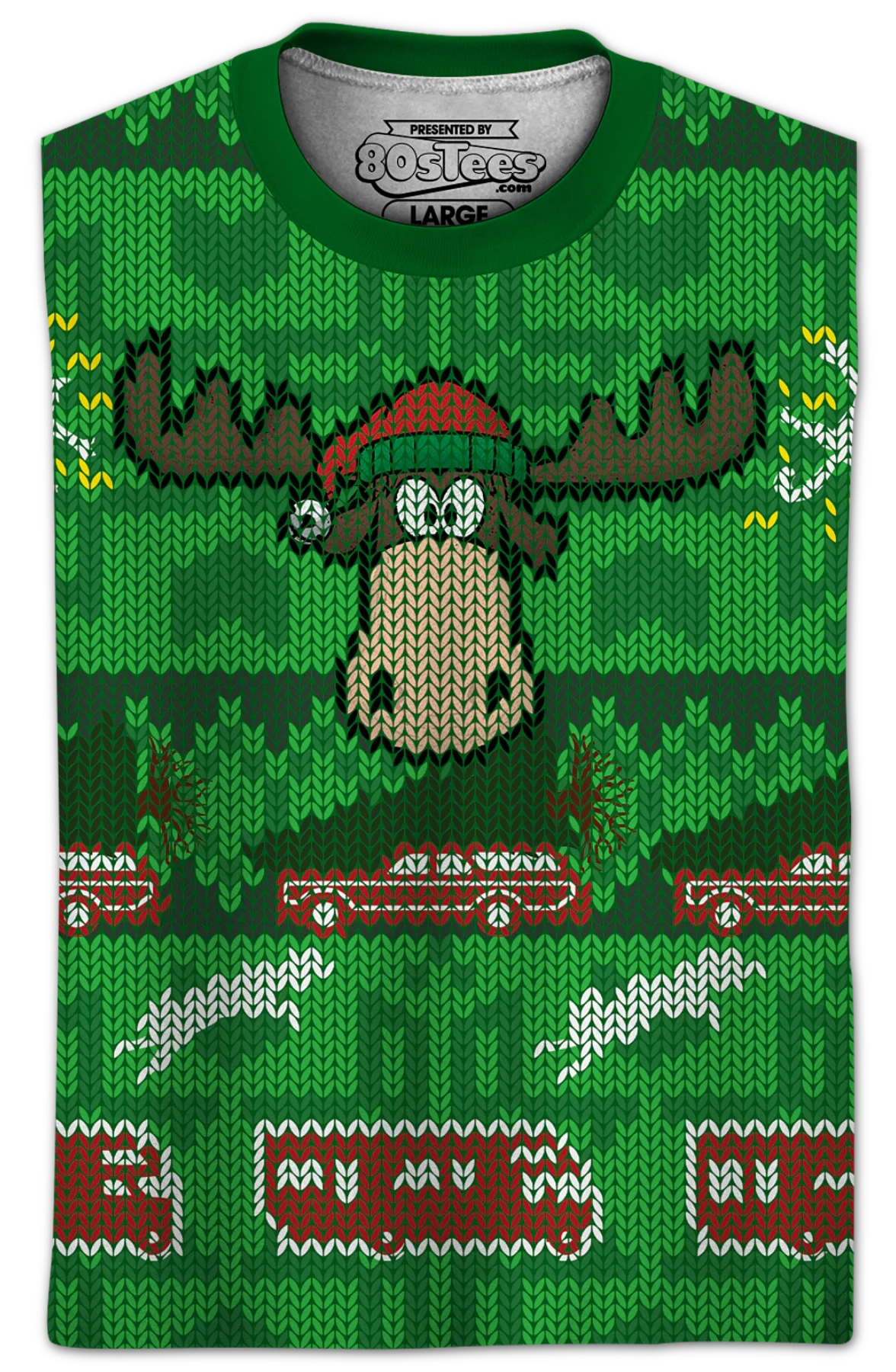 Ugly Faux Knit Christmas Vacation Sweater - Image 2