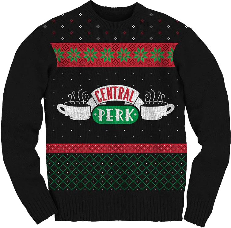 Ugly Knit Central Perk Friends Christmas Sweater
