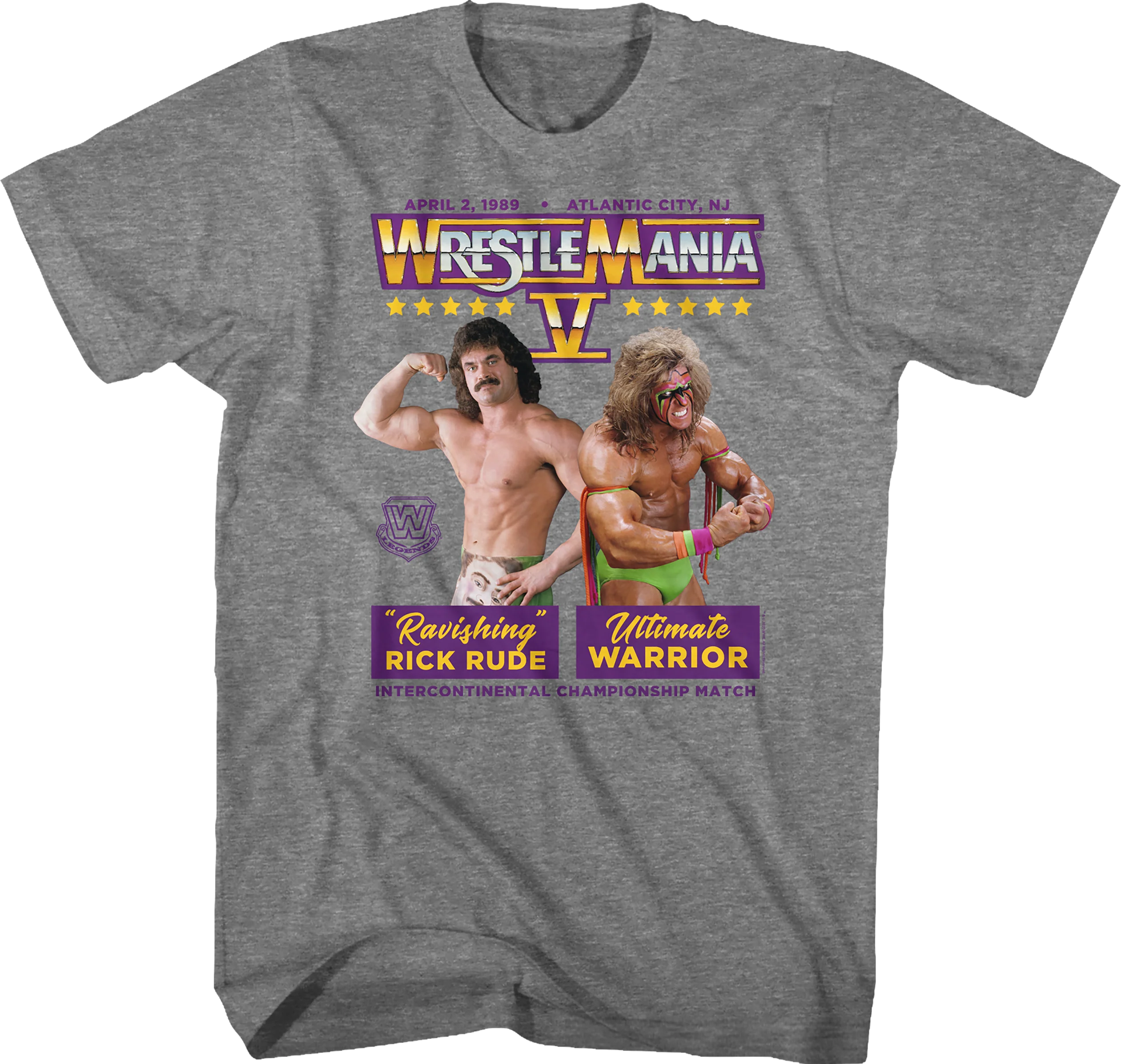 Ultimate Warrior vs Rick Rude WrestleMania T-Shirt