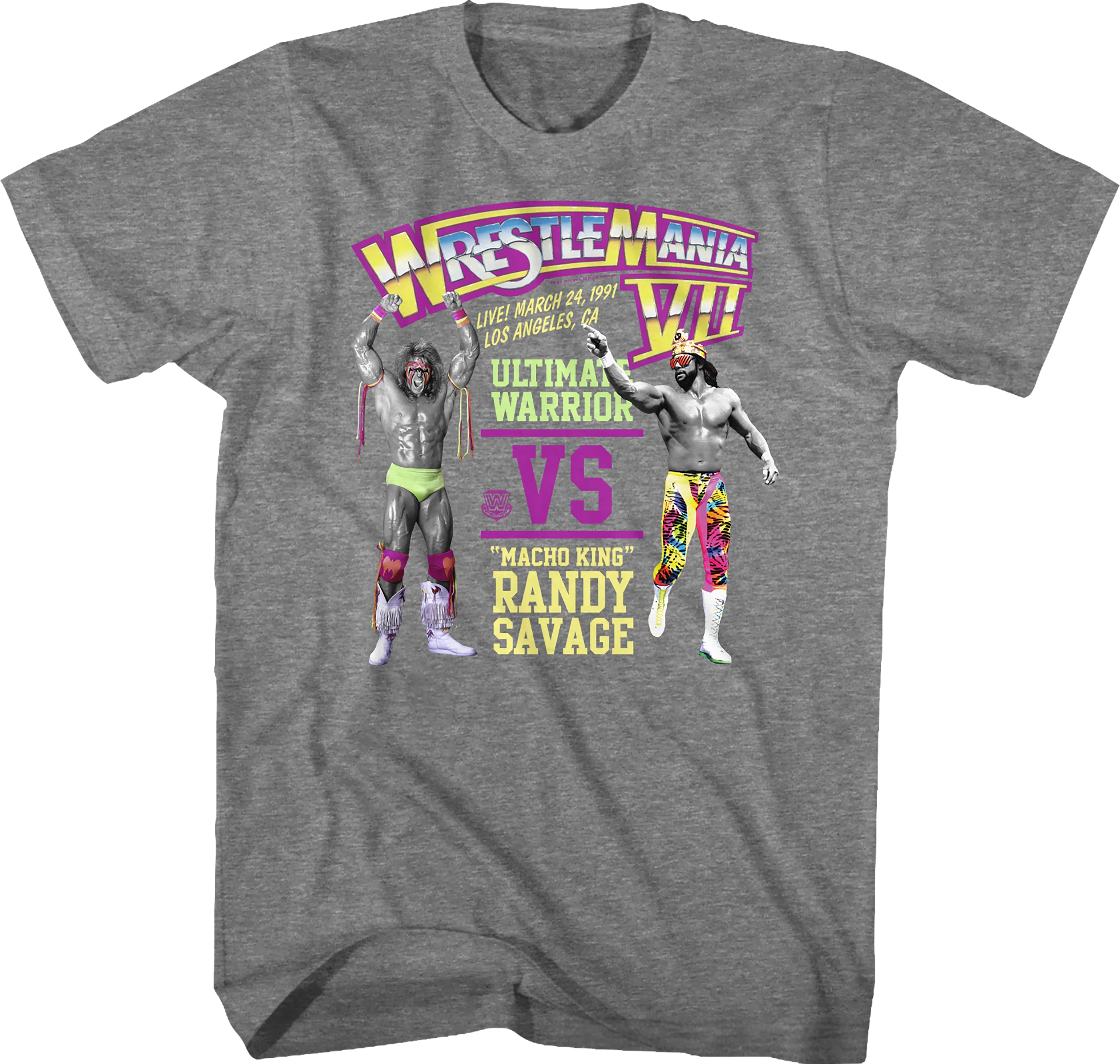 Ultimate Warrior vs Randy Savage WrestleMania T-Shirt
