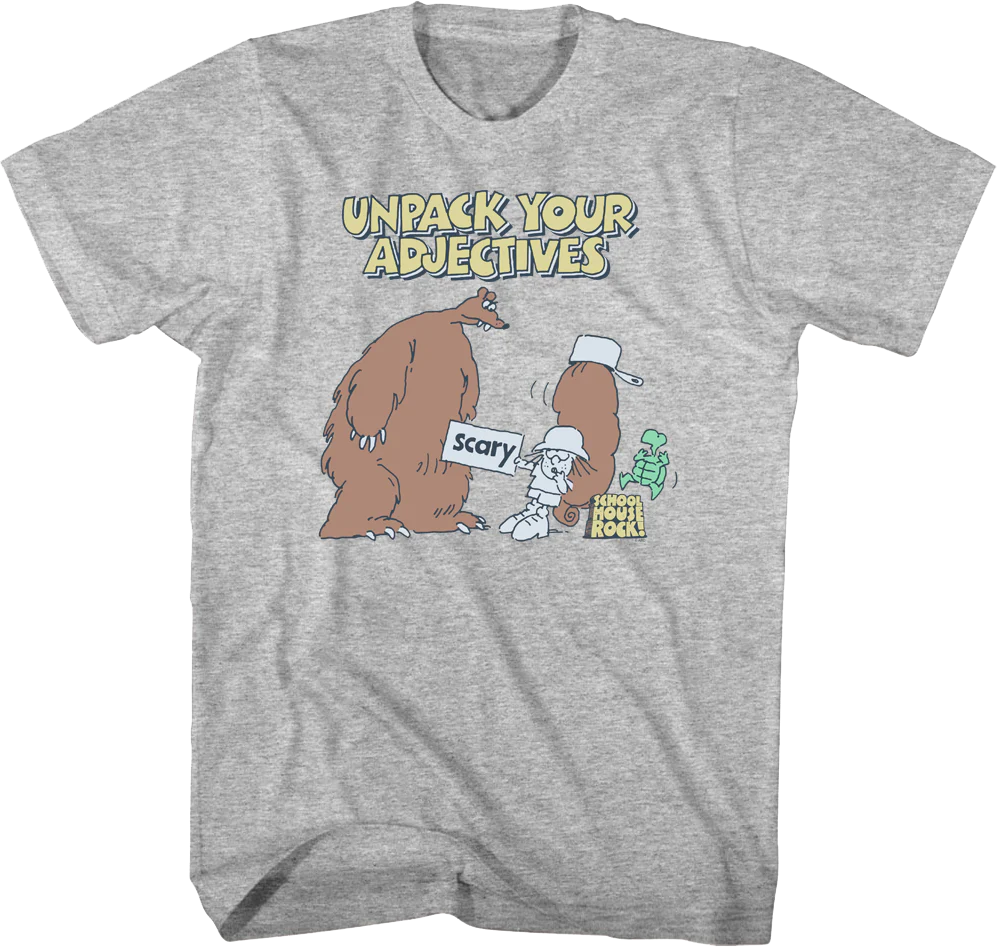 Unpack Your Adjectives Schoolhouse Rock T-Shirt