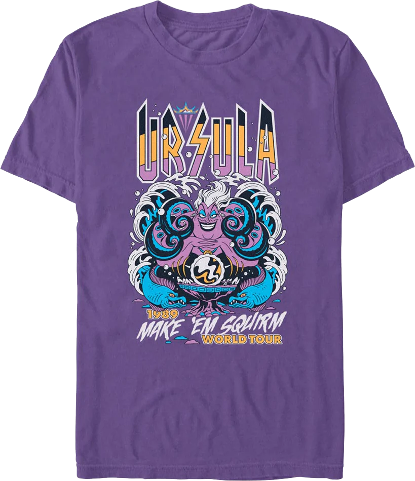 Ursula Make 'Em Squirm World Tour Little Mermaid T-Shirt