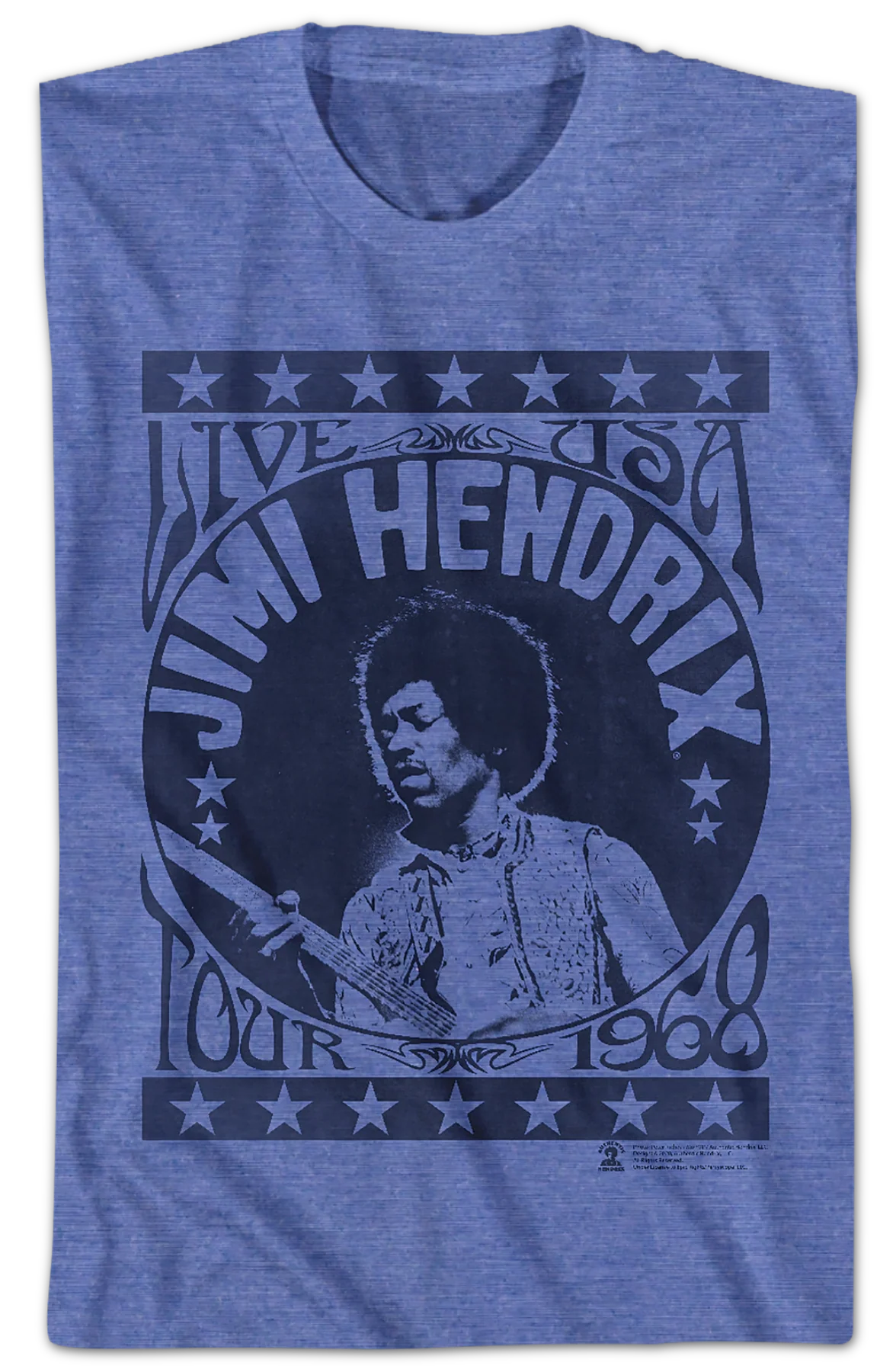 USA Tour 1968 Jimi Hendrix T-Shirt - Image 2