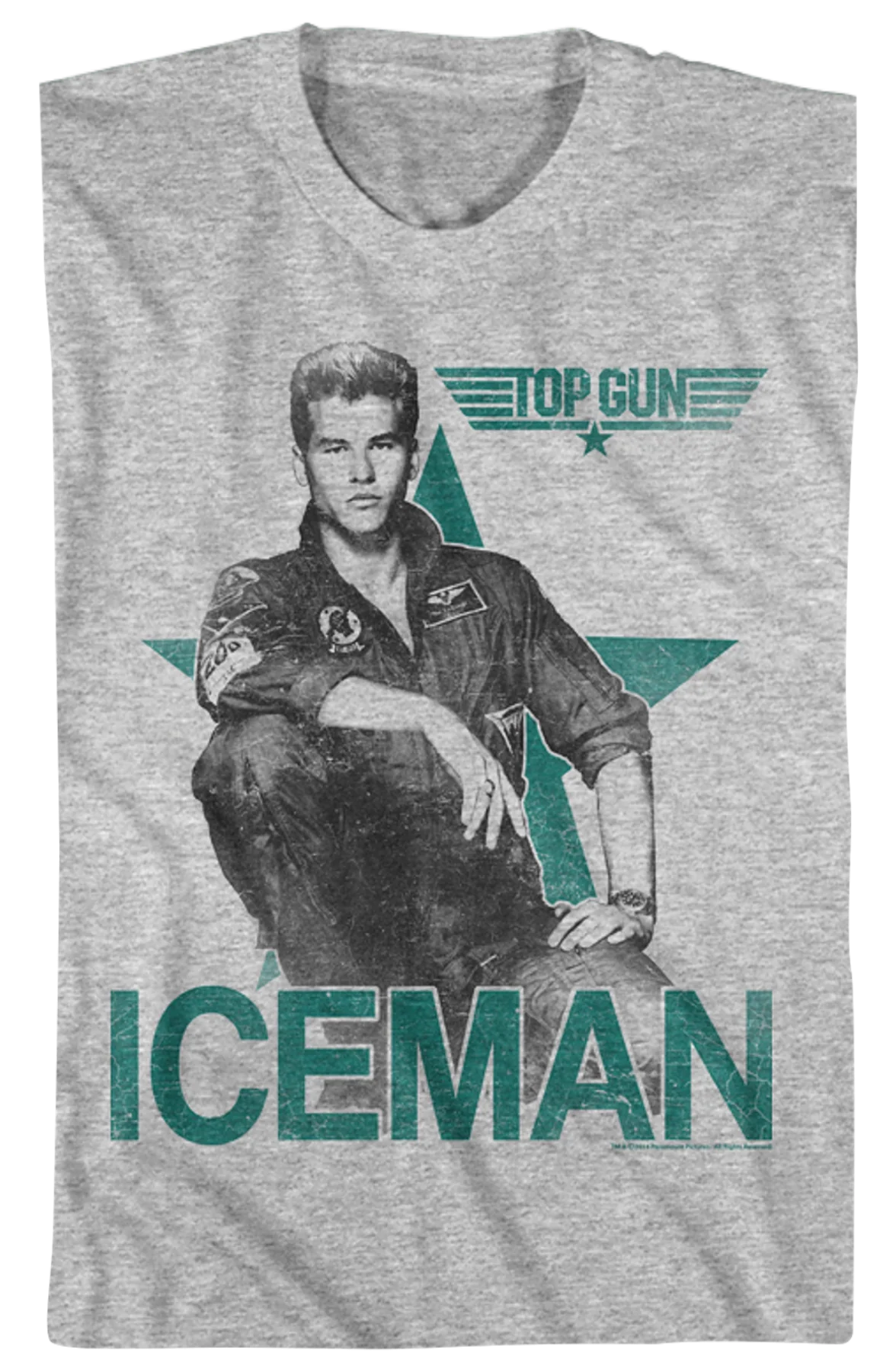 Val Kilmer Iceman Top Gun T-Shirt - Image 2