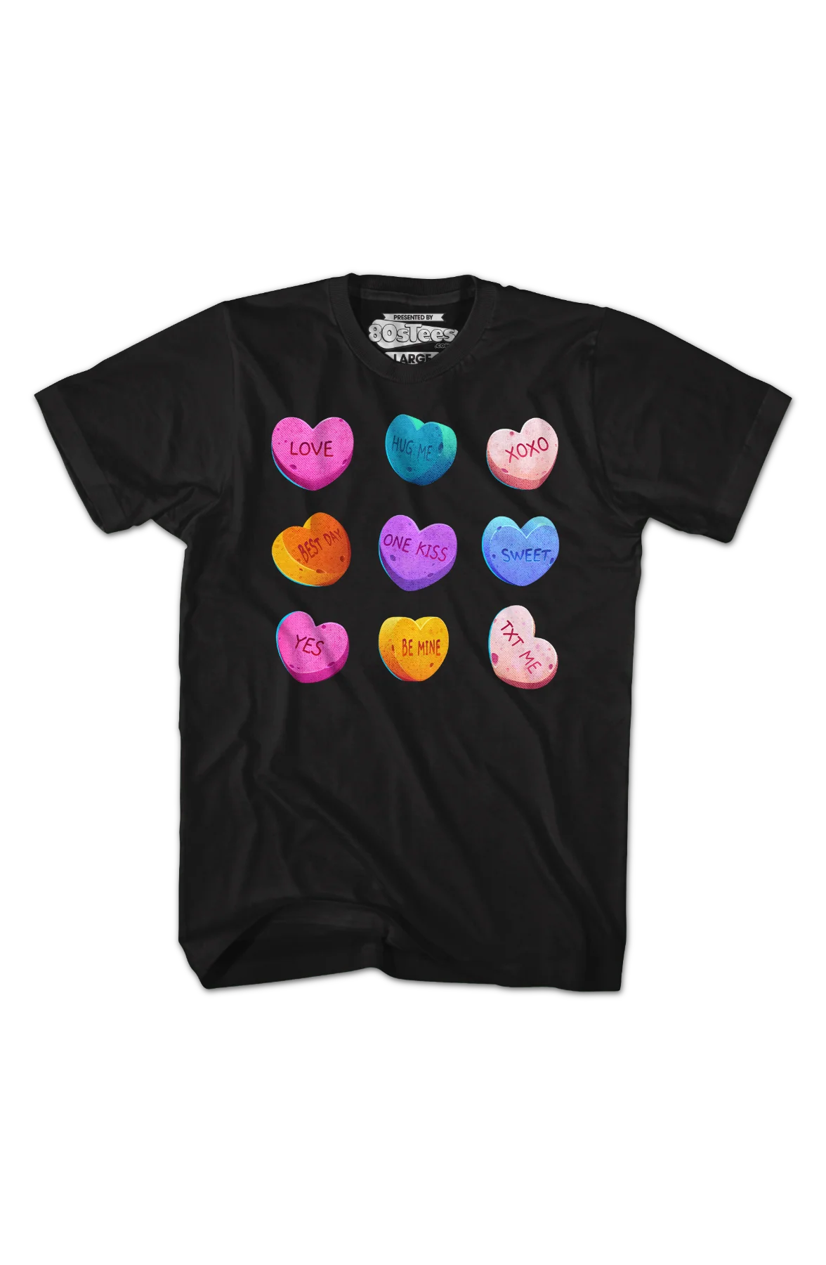 Valentine's Day Candy Hearts T-Shirt - Image 2