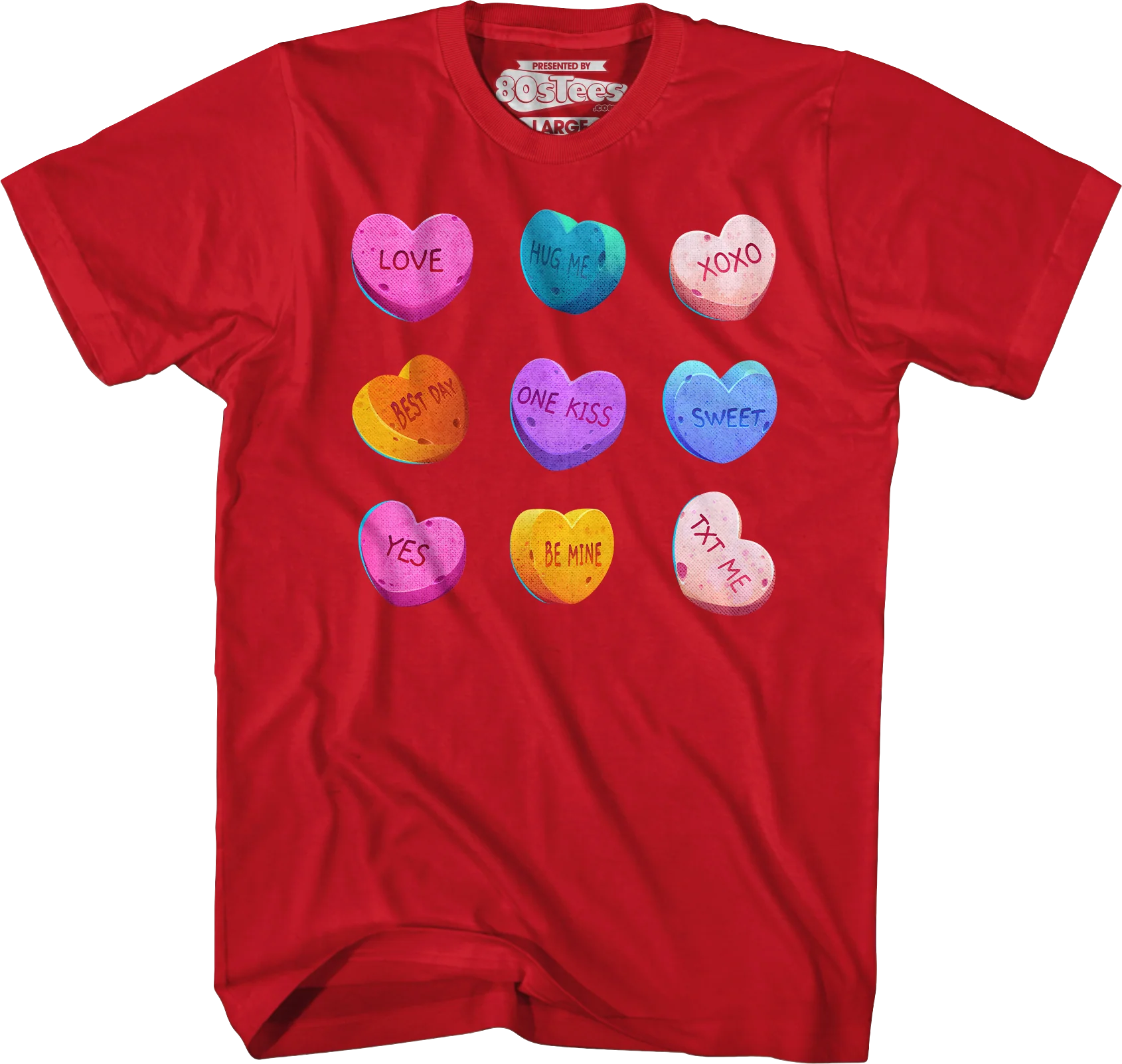 Valentine's Day Candy Hearts T-Shirt - Image 3