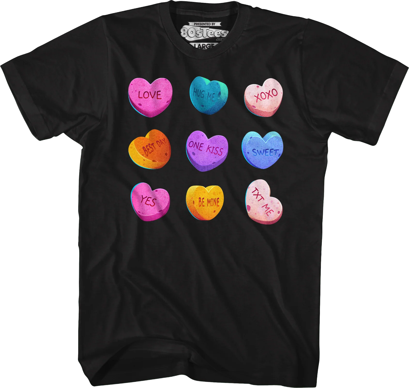 Valentine's Day Candy Hearts T-Shirt - Image 4