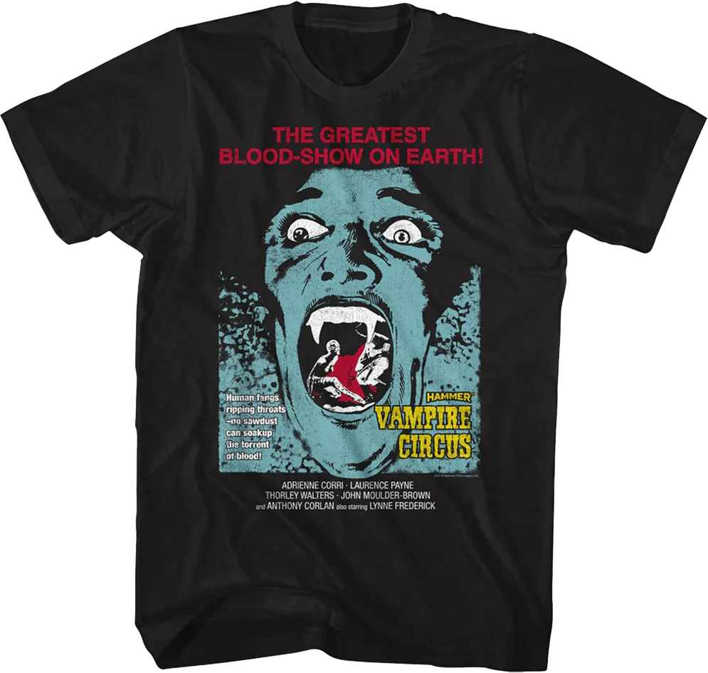 Vampire Circus Hammer Films T-Shirt