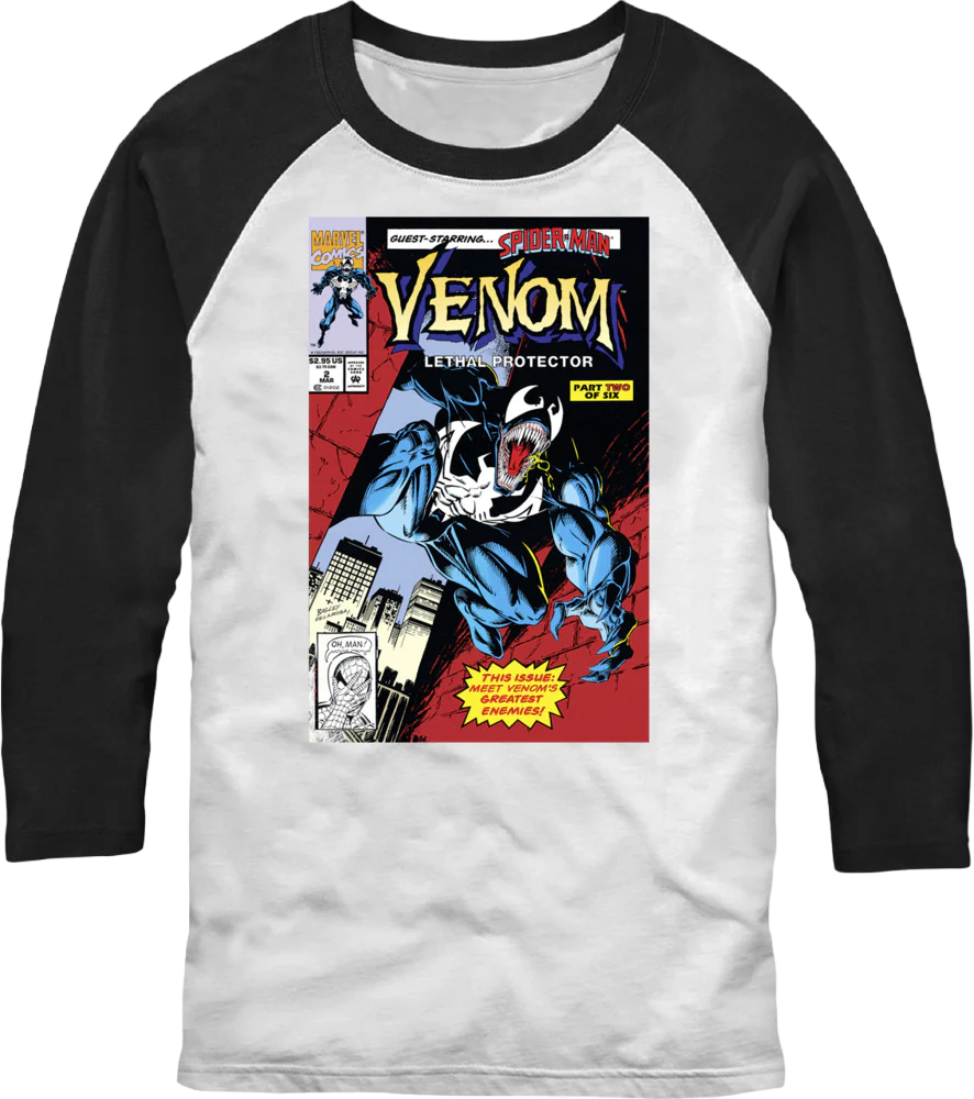 Venom Lethal Protector Part Two Raglan Baseball Shirt