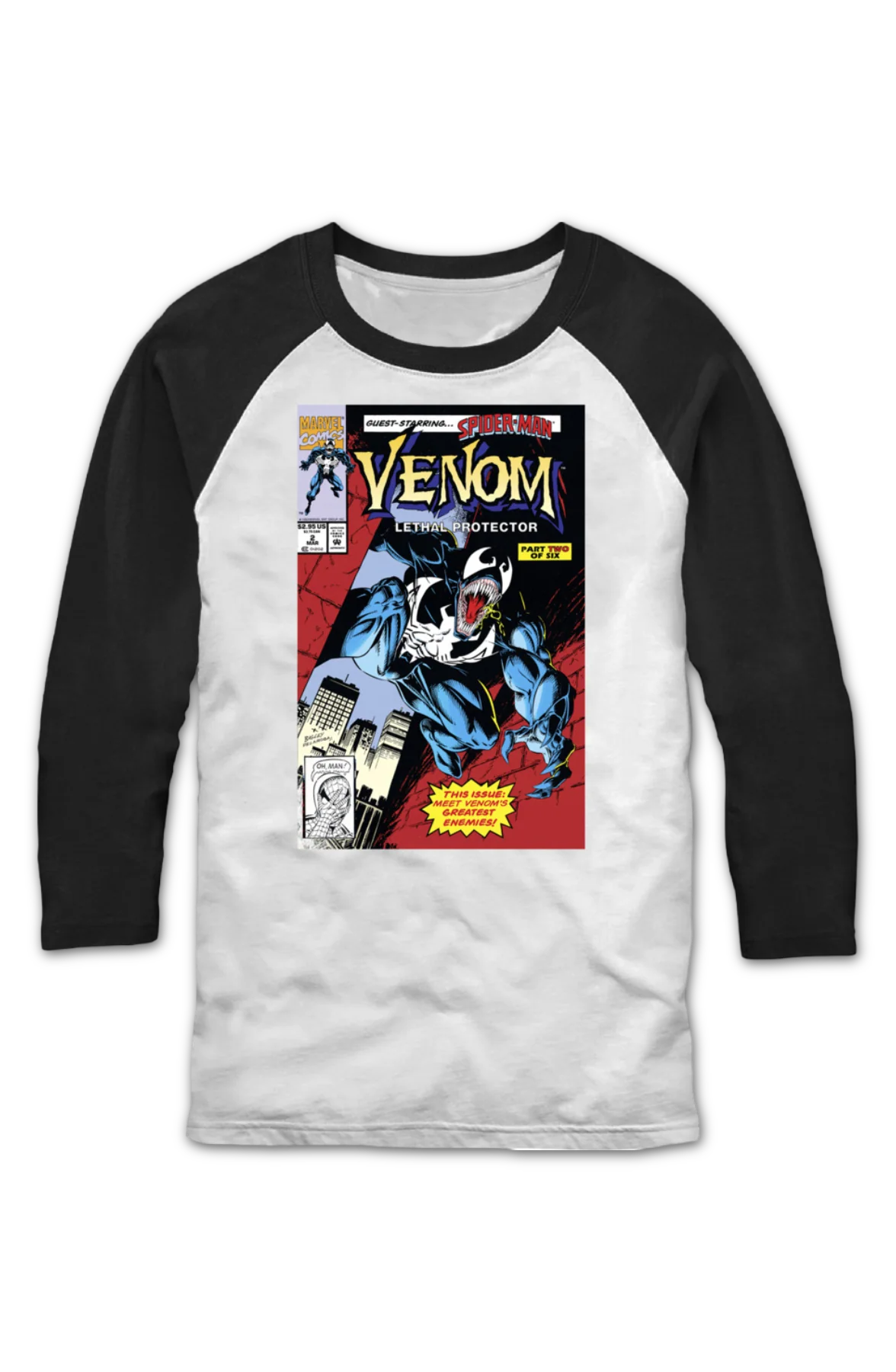 Venom Lethal Protector Part Two Raglan Baseball Shirt - Image 2