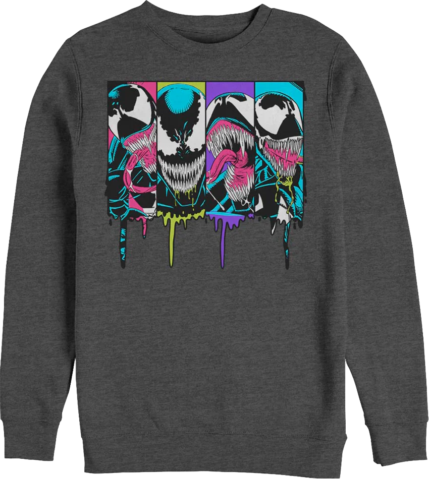 Venom Panels Marvel Comics Sweatshirt