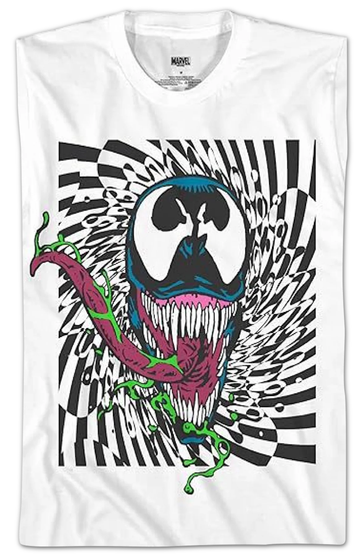 Venom Retro Illusion Marvel Comics T-Shirt - Image 2