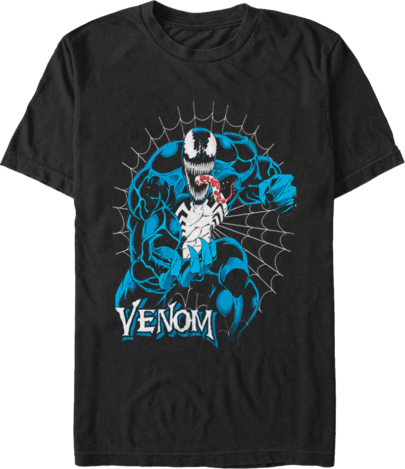 Venom Web Marvel Comics T-Shirt