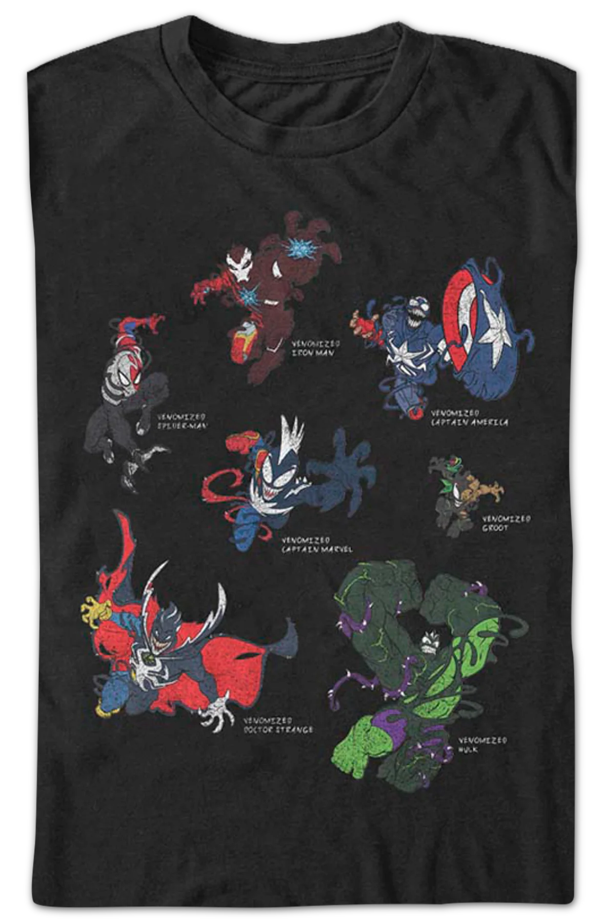 Venomized Heroes Marvel Comics T-Shirt - Image 2