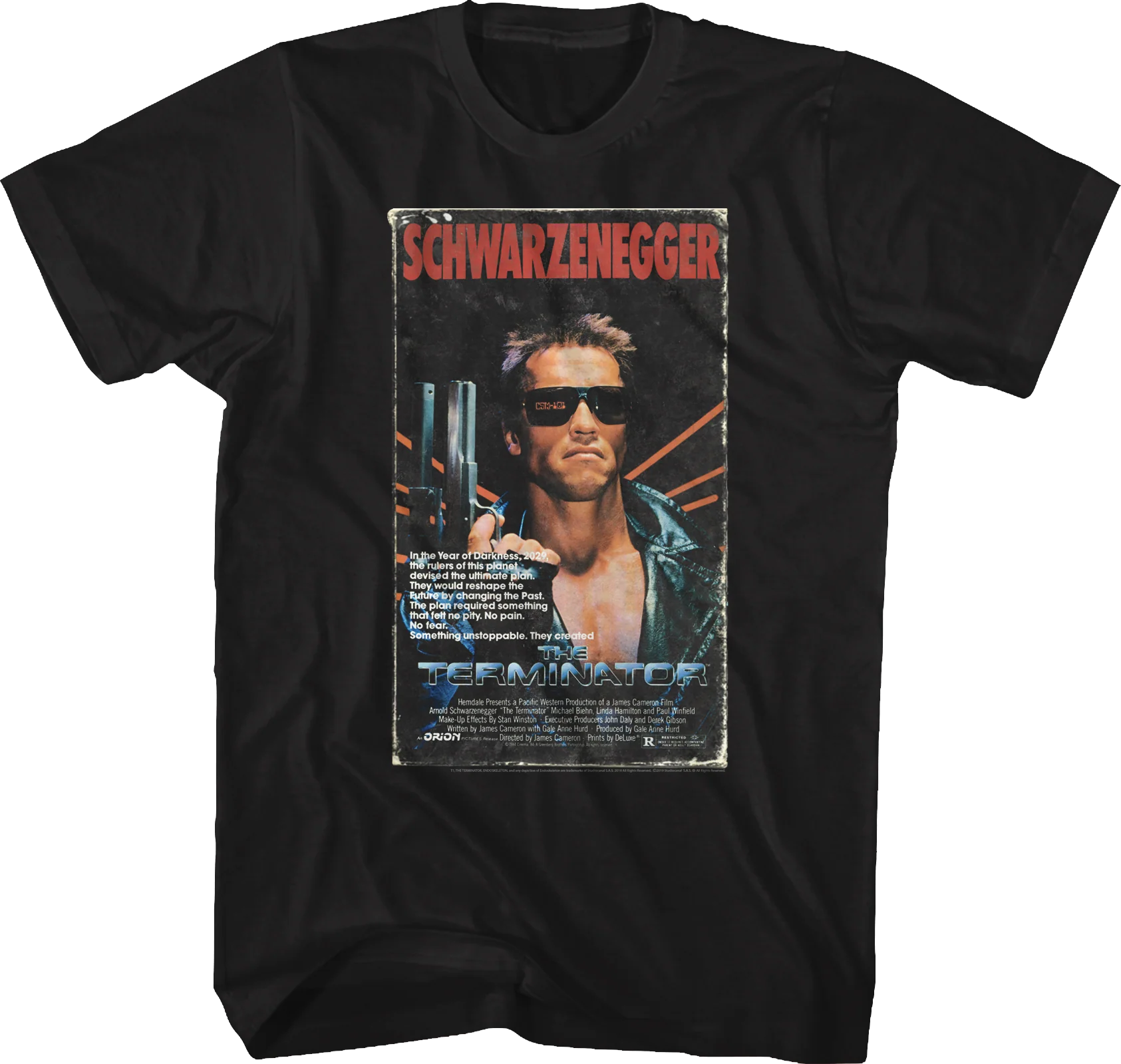 VHS Box Cover Artwork Terminator T-Shirt