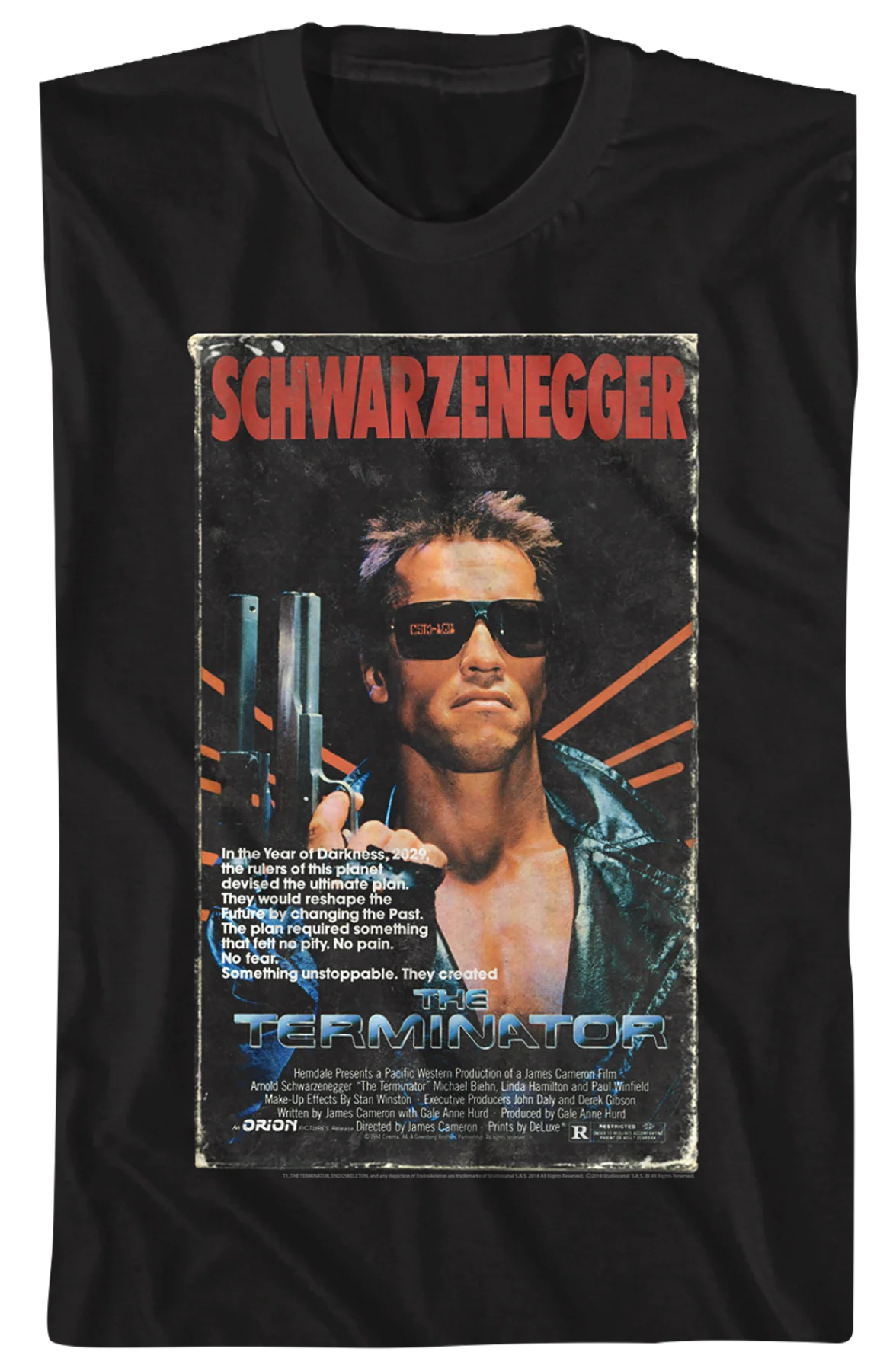 VHS Box Cover Artwork Terminator T-Shirt - Image 2