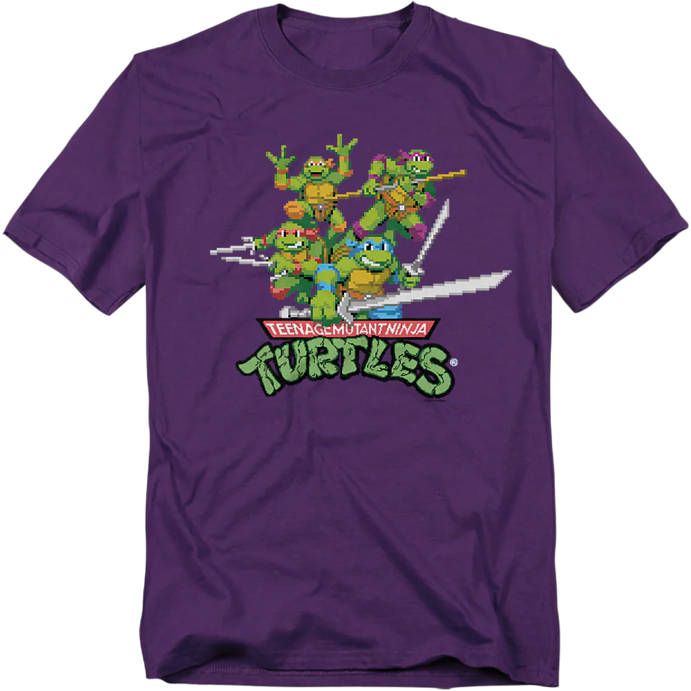 Video Game Heroes Teenage Mutant Ninja Turtles T-Shirt - Image 2