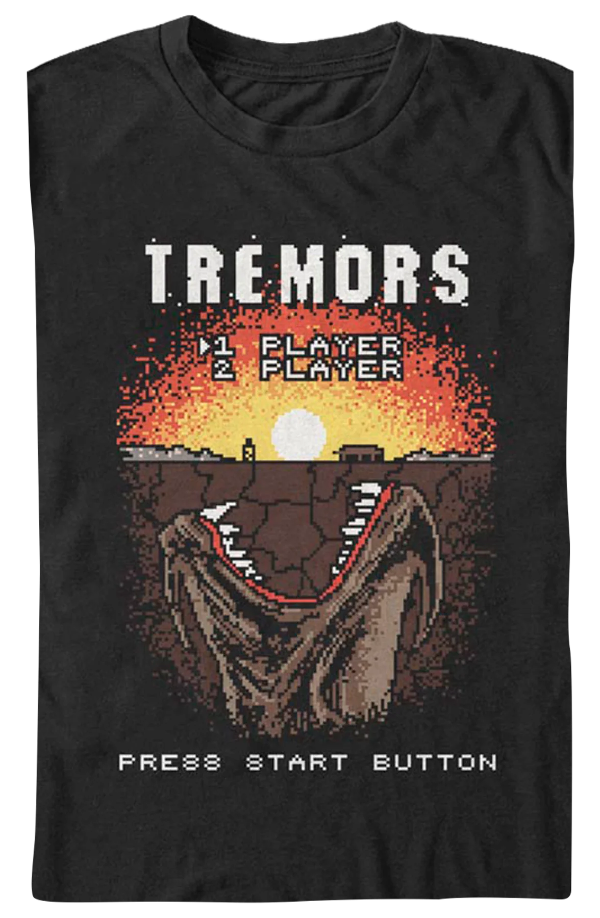 Video Game Start Screen Tremors T-Shirt - Image 2