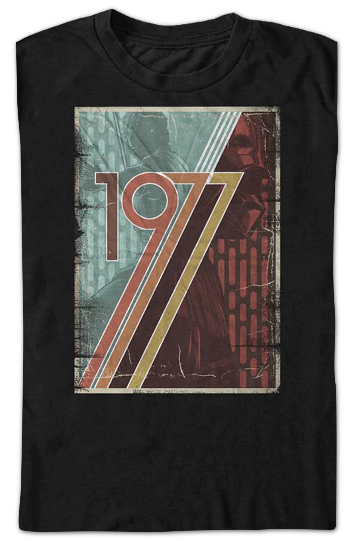 Vintage 1977 Poster Star Wars T-Shirt - Image 2