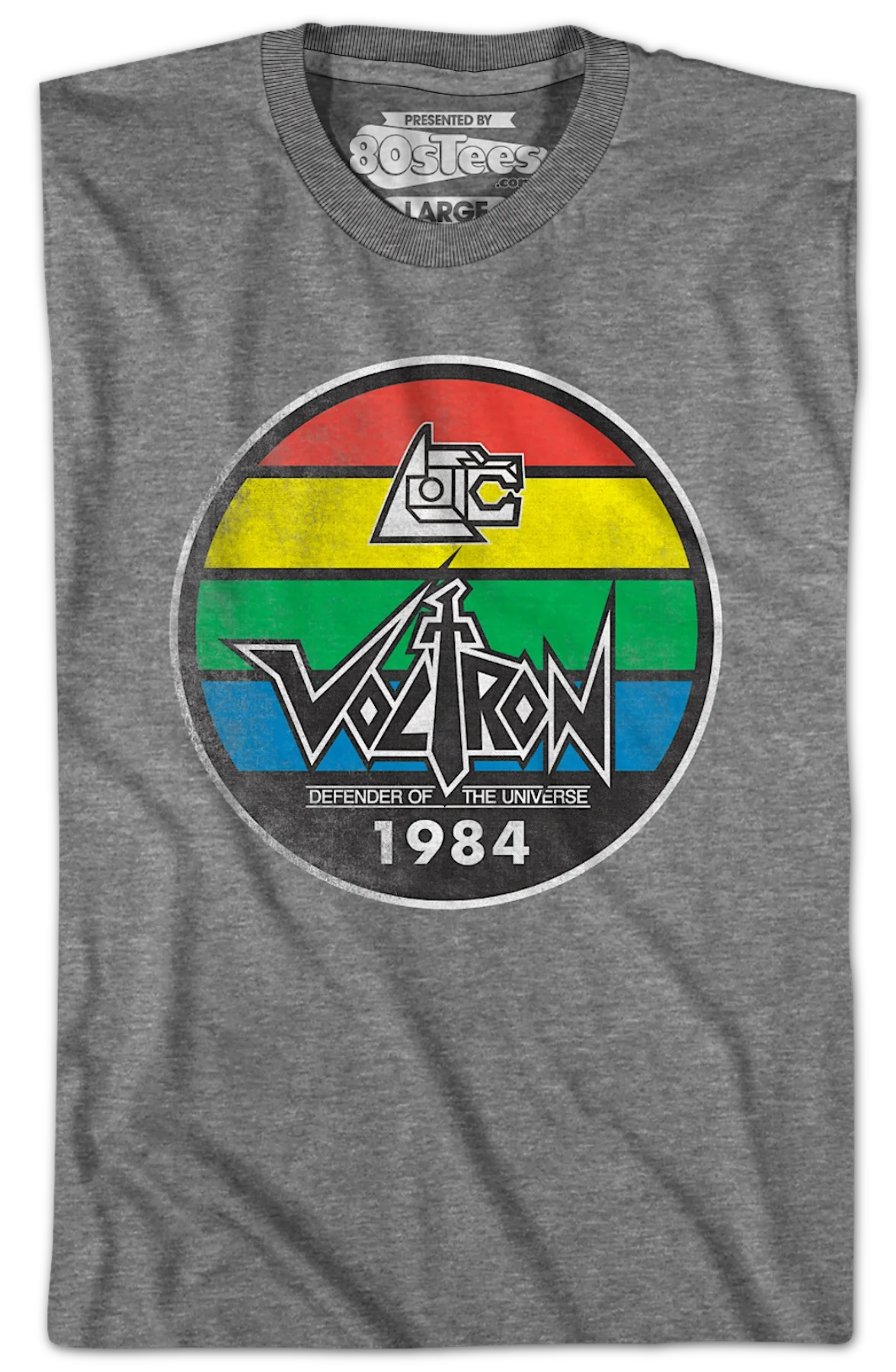Vintage 1984 Stripes Voltron T-Shirt - Image 2