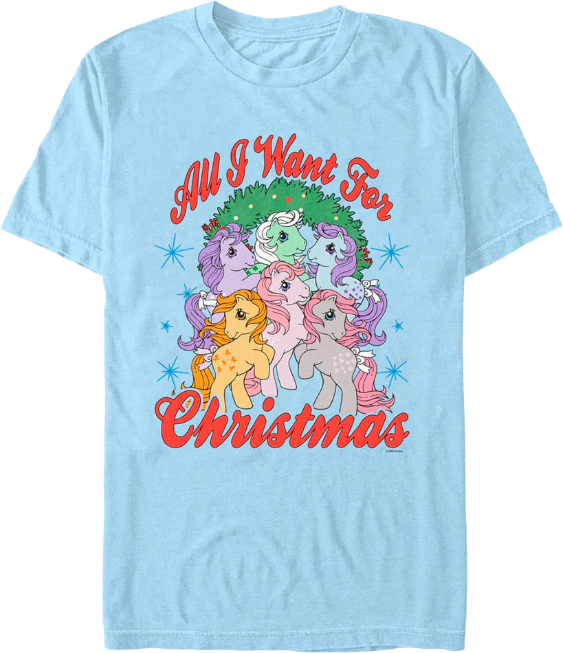 Vintage All I Want For Christmas My Little Pony T-Shirt