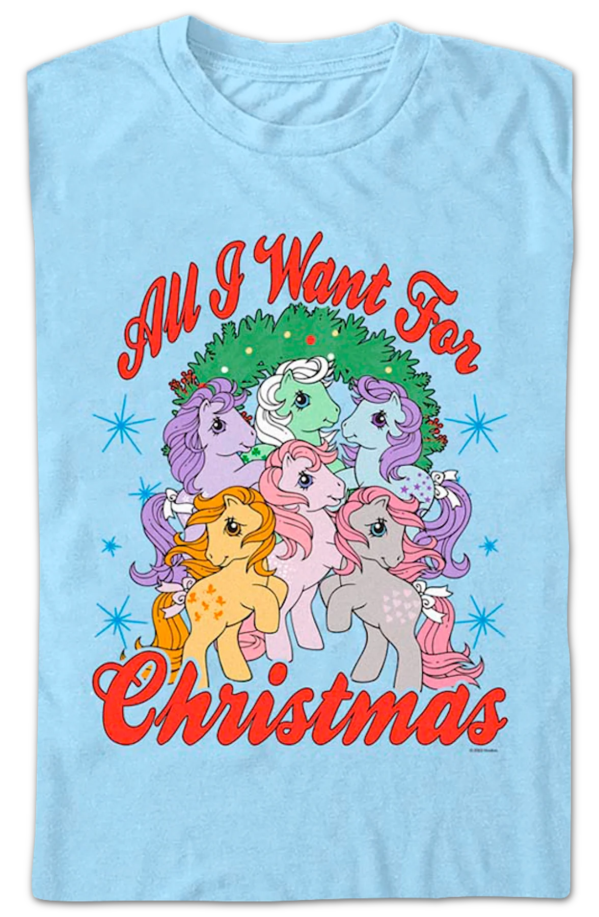 Vintage All I Want For Christmas My Little Pony T-Shirt - Image 2