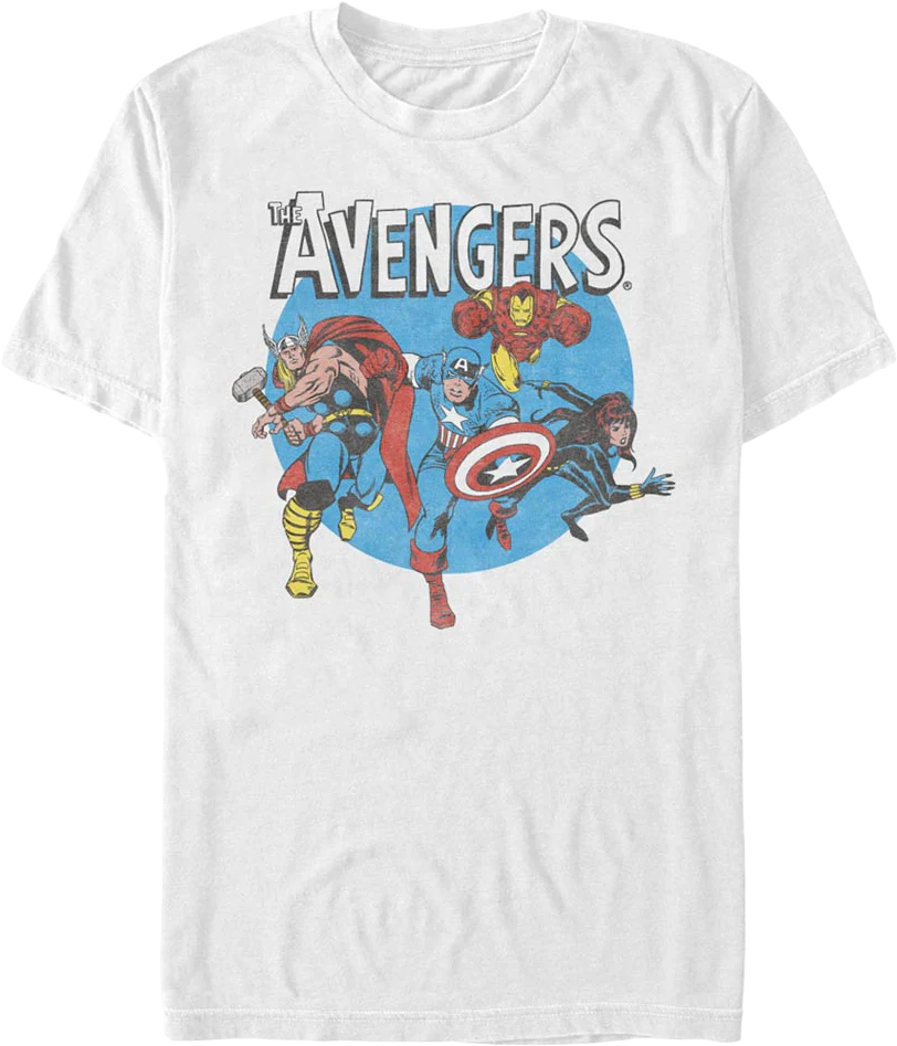 Vintage Avengers Circle Marvel Comics T-Shirt