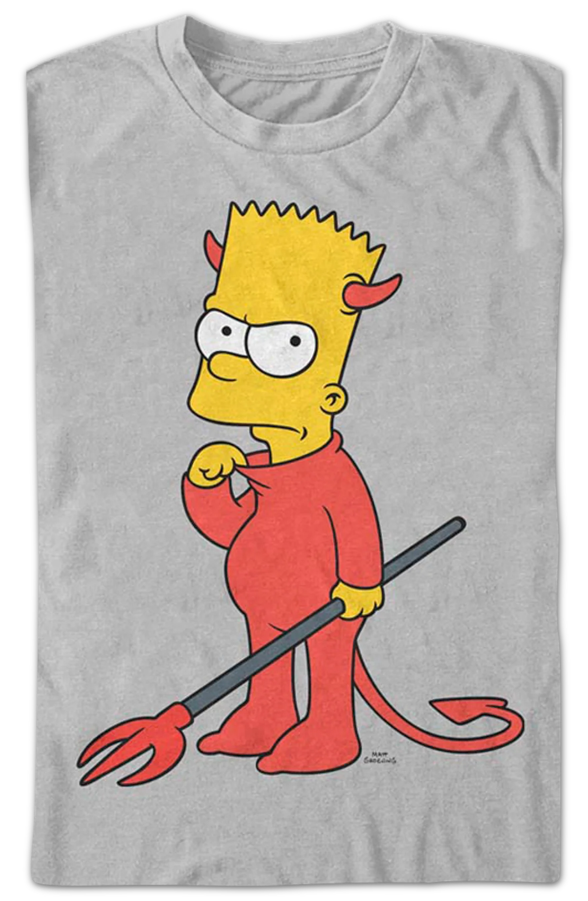 Vintage Bart's Devil Costume The Simpsons T-Shirt - Image 2