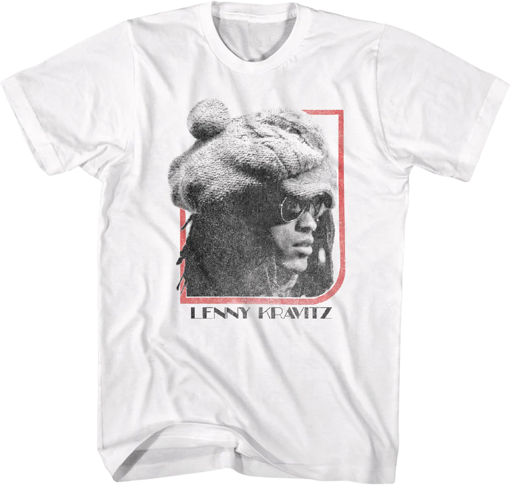 Vintage Black & White Photo Lenny Kravitz T-Shirt