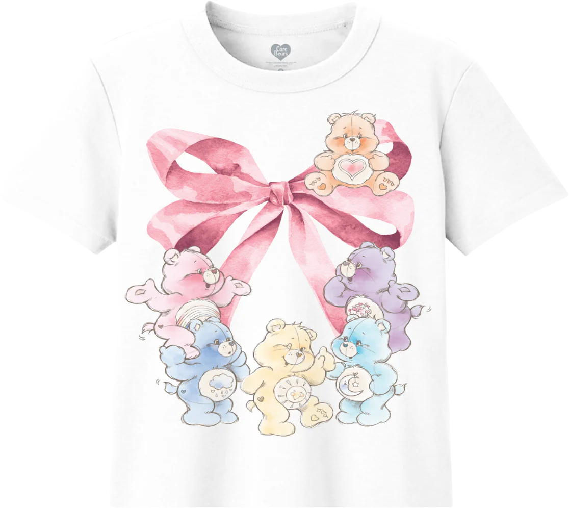 Vintage Bow Care Bears Crop Top