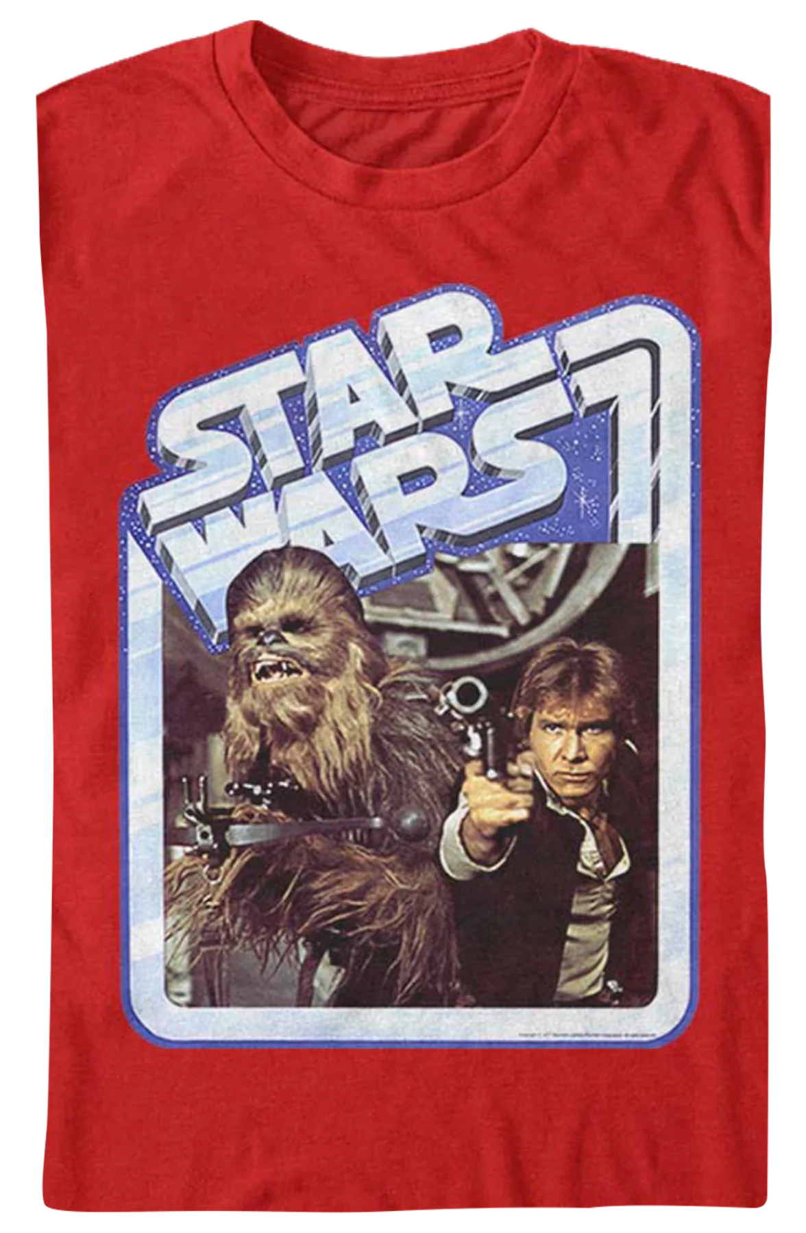 Vintage Chewbacca and Han Solo Star Wars T-Shirt - Image 2