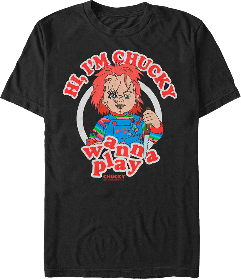 Vintage Chucky Wanna Play Child's Play T-Shirt