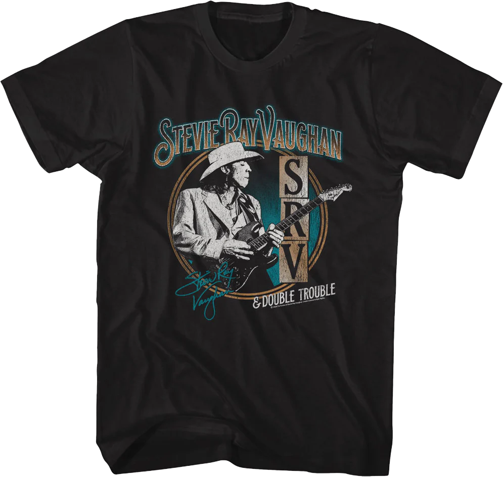 Vintage Circle Stevie Ray Vaughan & Double Trouble T-Shirt