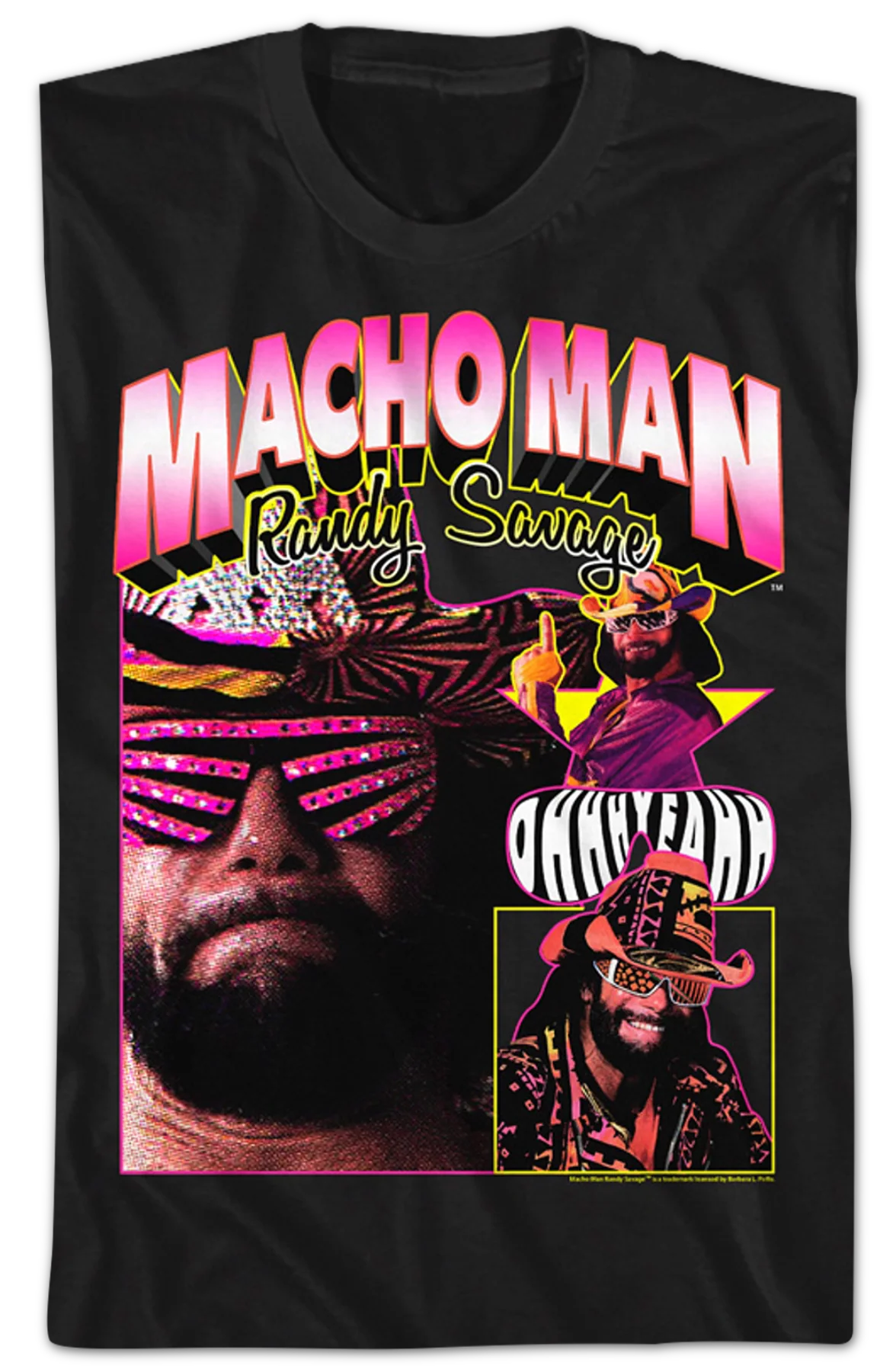 Vintage Collage Macho Man Randy Savage T-Shirt - Image 2