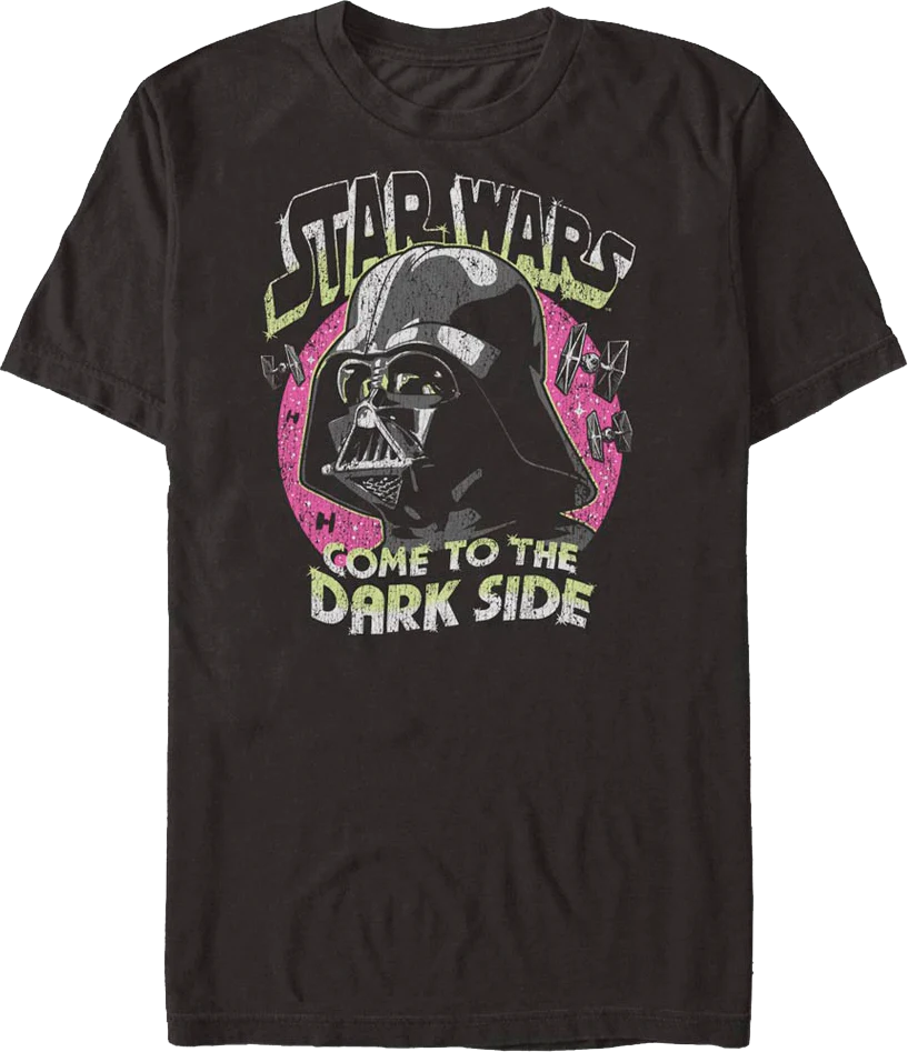 Vintage Darth Vader Come To The Dark Side Star Wars T-Shirt