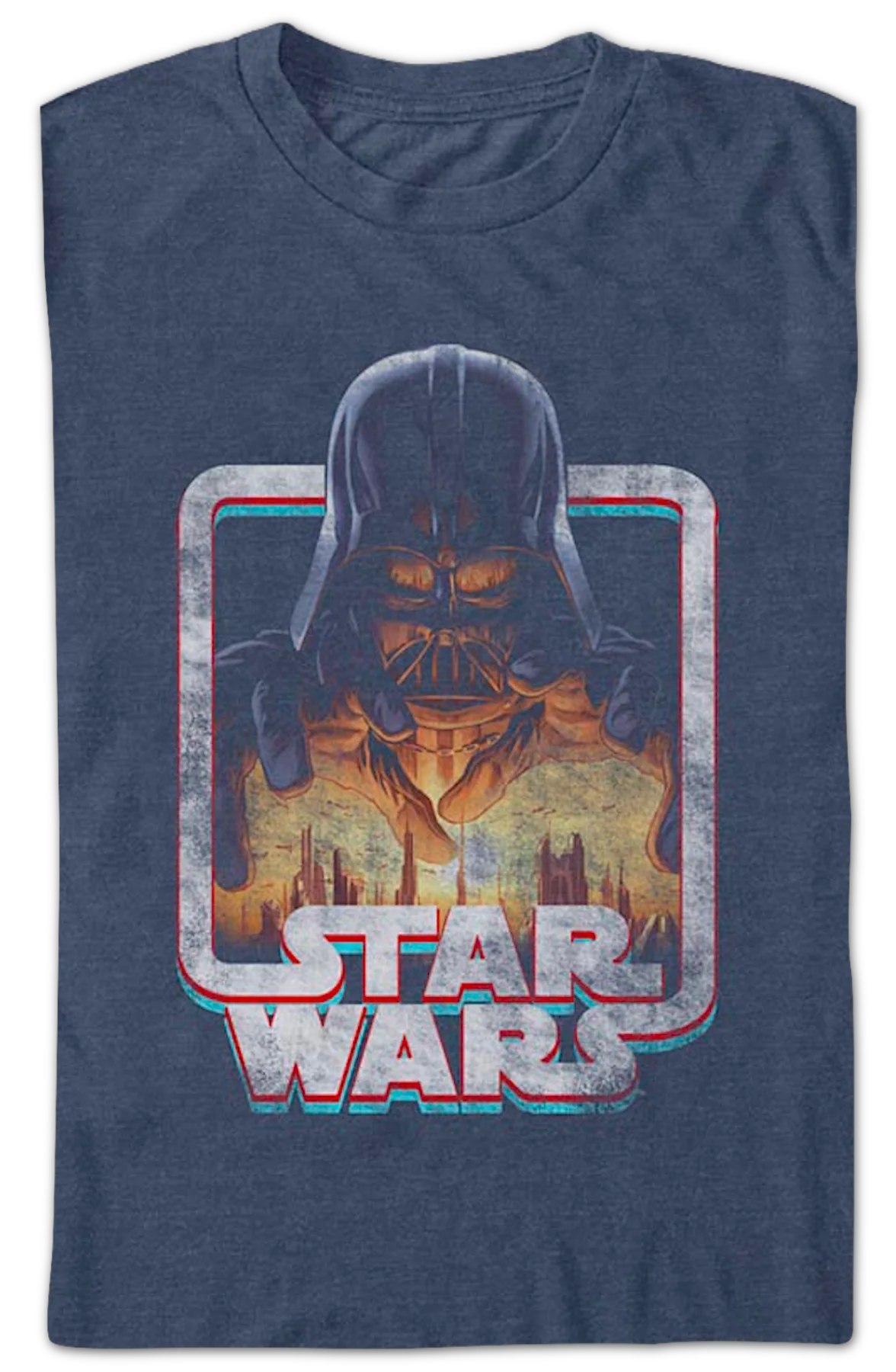 Vintage Darth Vader Frame Star Wars T-Shirt - Image 2