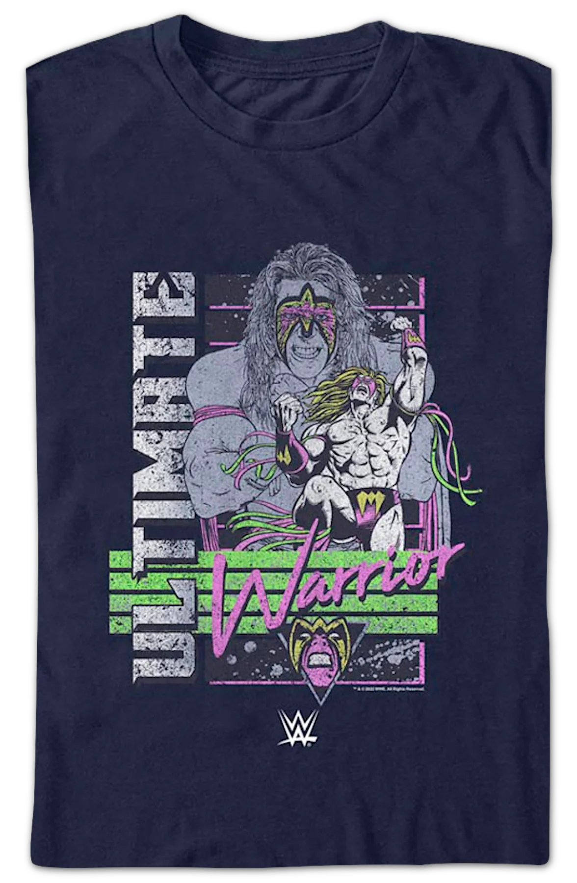 Vintage Distressed Collage Ultimate Warrior T-Shirt - Image 2