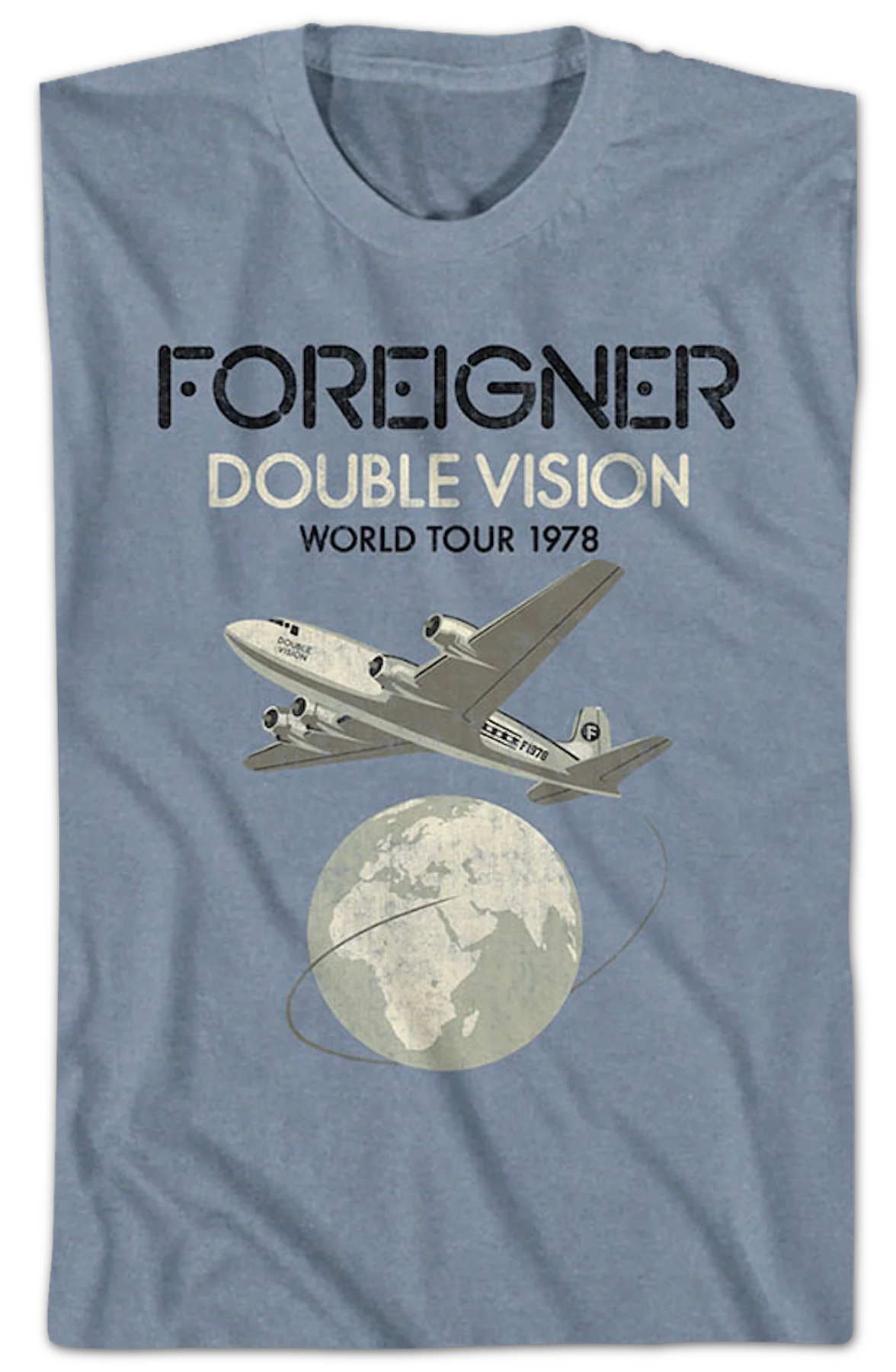 Vintage Double Vision World Tour Foreigner T-Shirt - Image 2