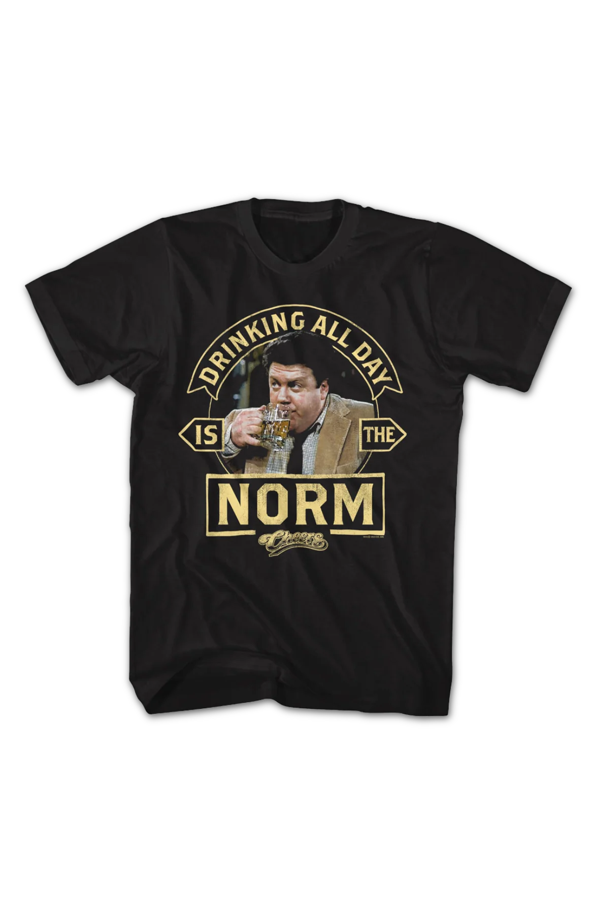 Vintage Drinking All Day Is The Norm Cheers T-Shirt - Image 2