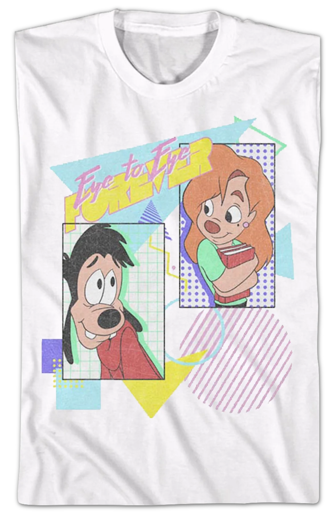 Vintage Eye To Eye A Goofy Movie Disney T-Shirt - Image 2