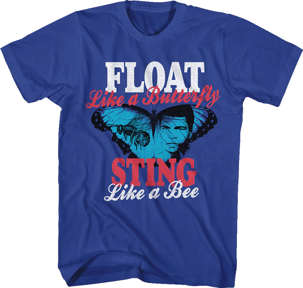Vintage Float Like A Butterfly Sting Like A Bee Muhammad Ali T-Shirt