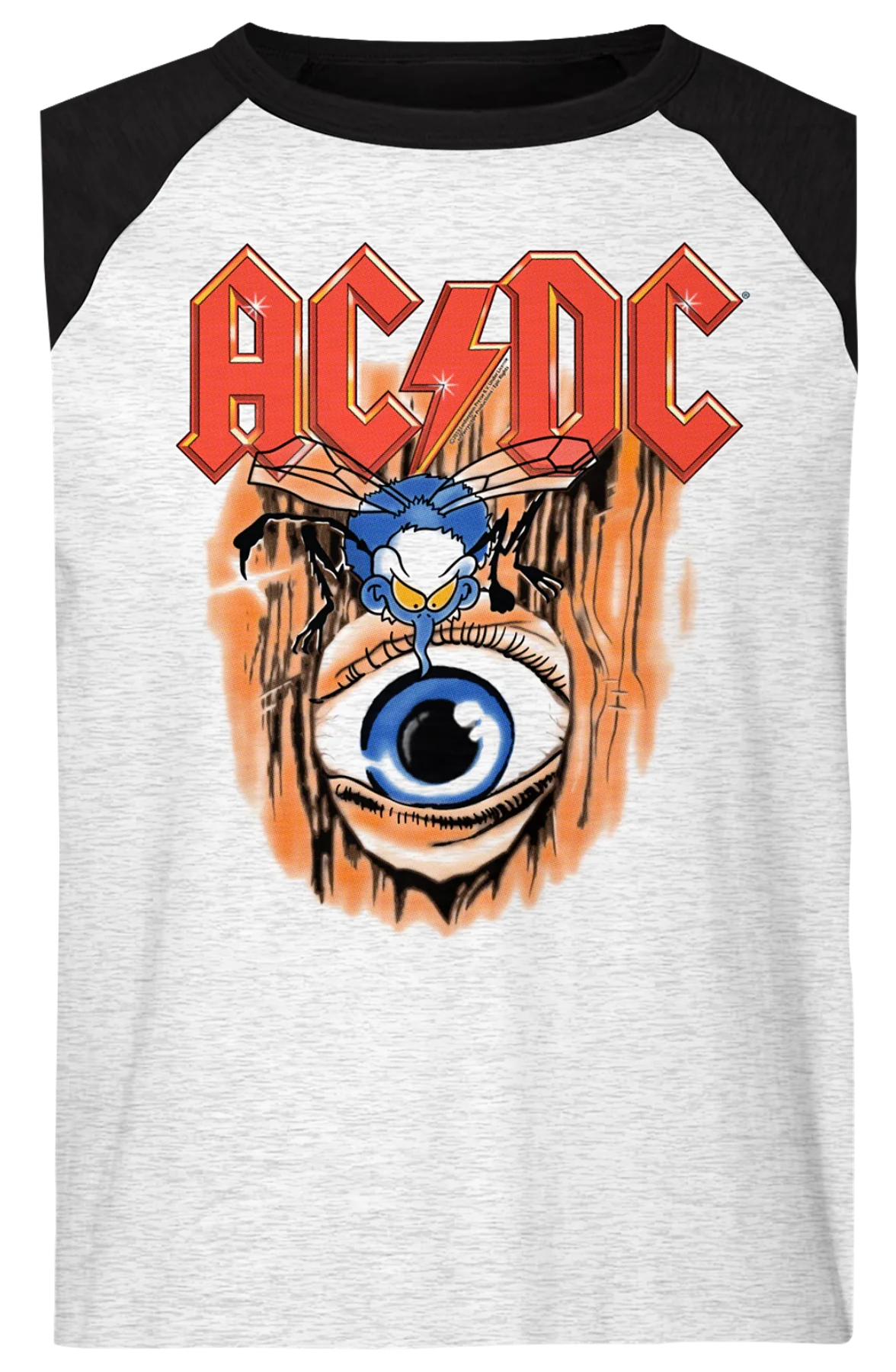 Vintage Fly On The Wall ACDC Raglan Baseball Shirt - Image 2