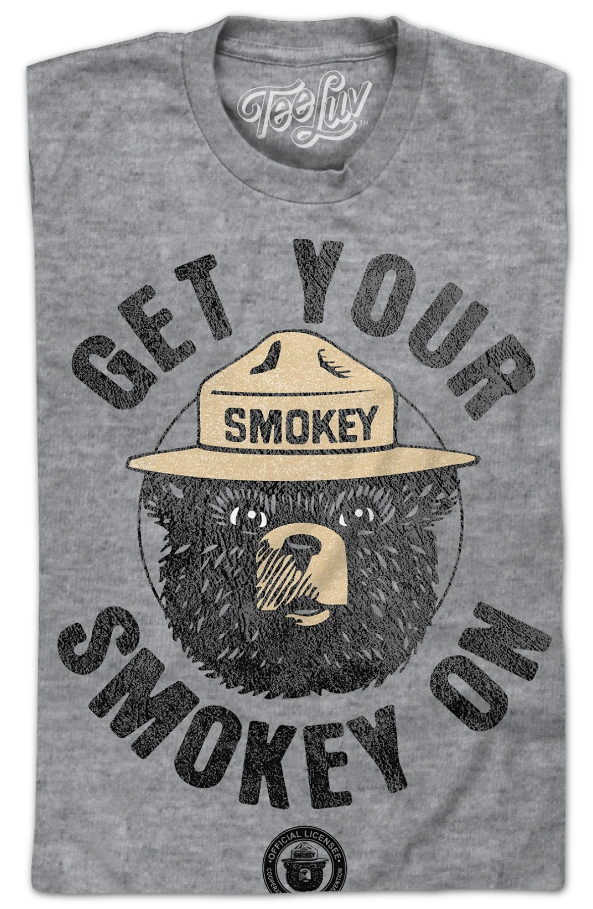 Vintage Get Your Smokey On Smokey Bear T-Shirt - Image 2