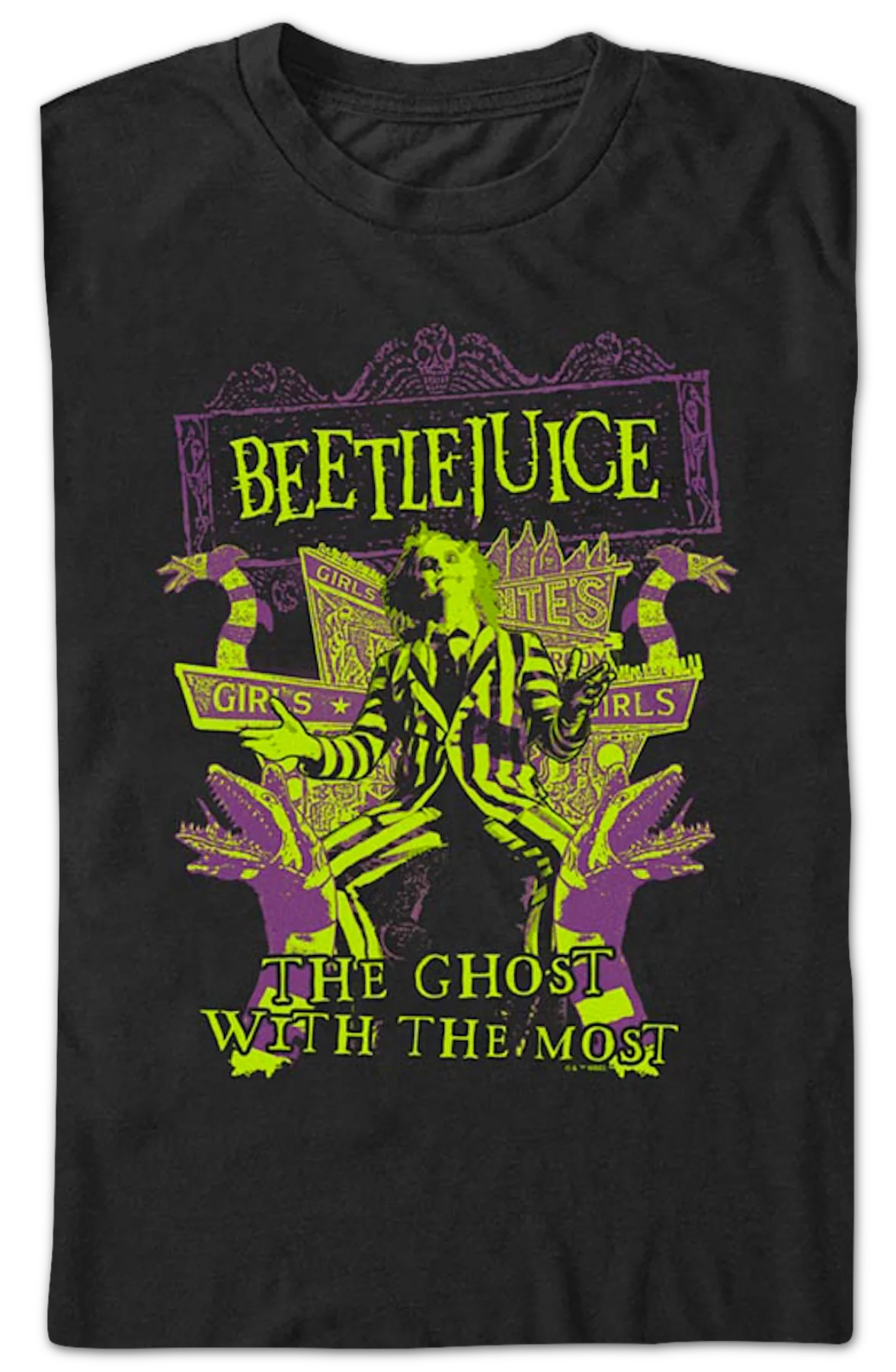 Vintage Ghost With The Most Beetlejuice T-Shirt - Image 2